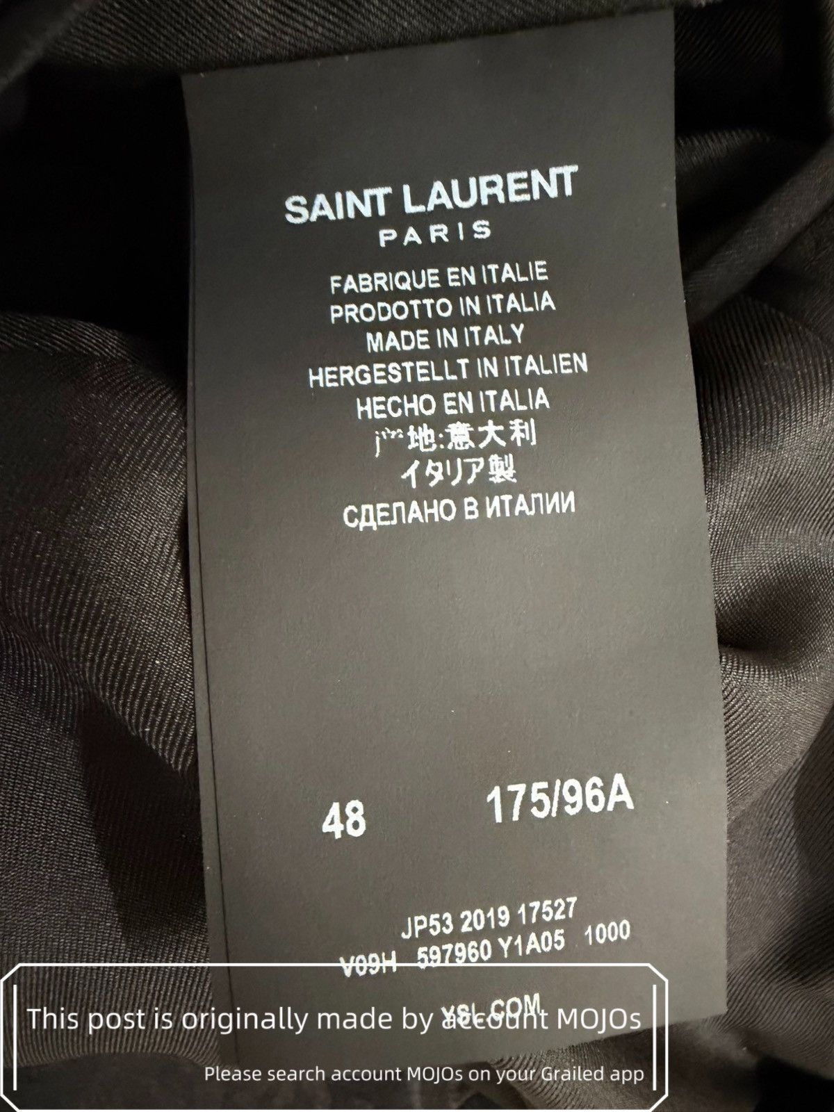 Saint Laurent Paris Sz48 Saint Laurent Paris 20SS Gold Edge FlowerPattern Jacket Size US M / EU 48-50 / 2 - 5 Thumbnail