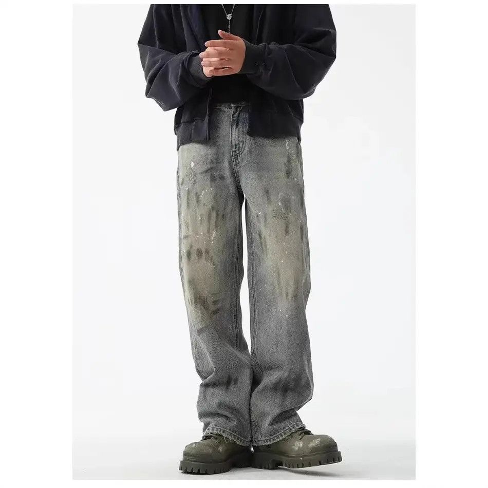 Japanese Brand × Jean Retro high street casual loose jeans Size US 32 / EU 48 - 1 Thumbnail