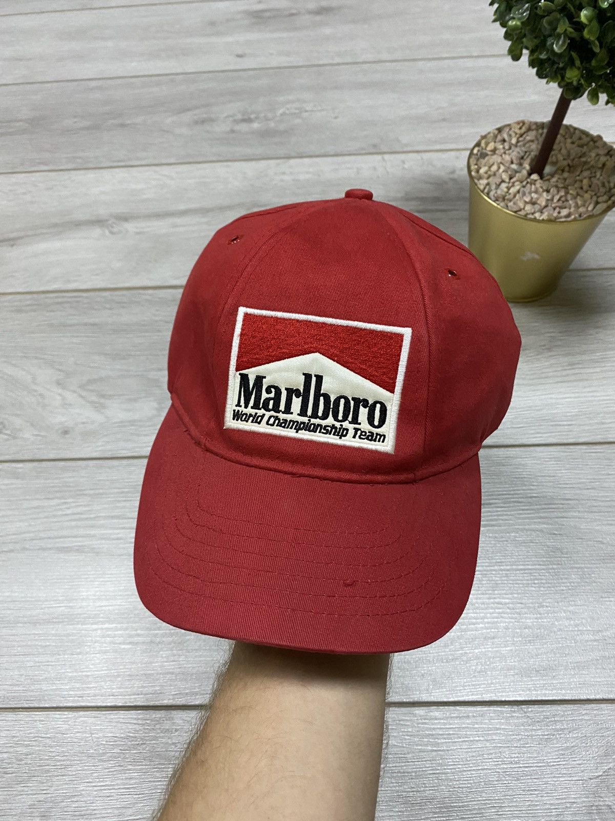 Marlboro × Racing × Vintage Marlboro vintage big logo cap | Grailed