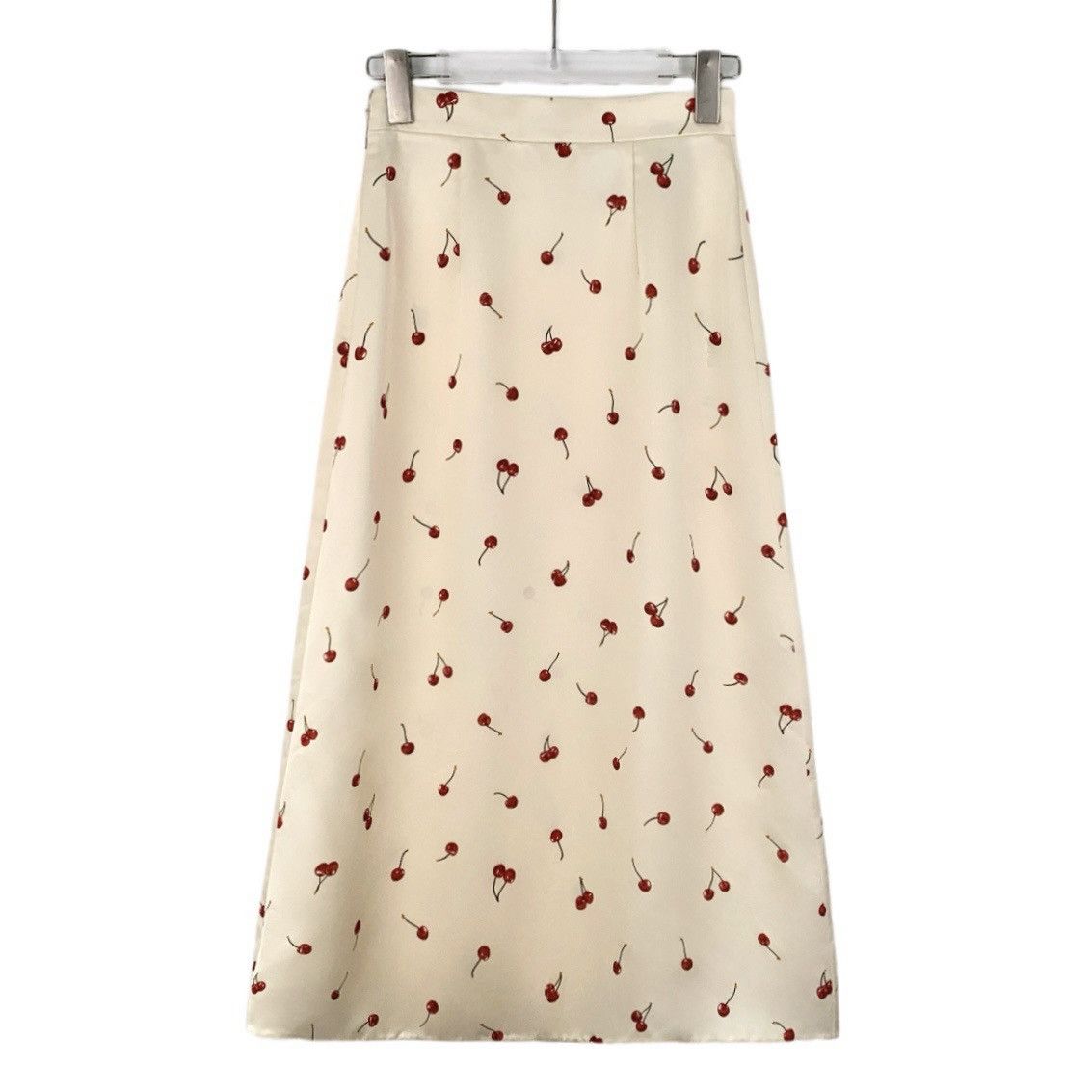 Miu Miu Miu Miu Beige Cherry Full Print Casual Halter Long Dress Size 25" / US 0 / IT 36 - 2 Thumbnail