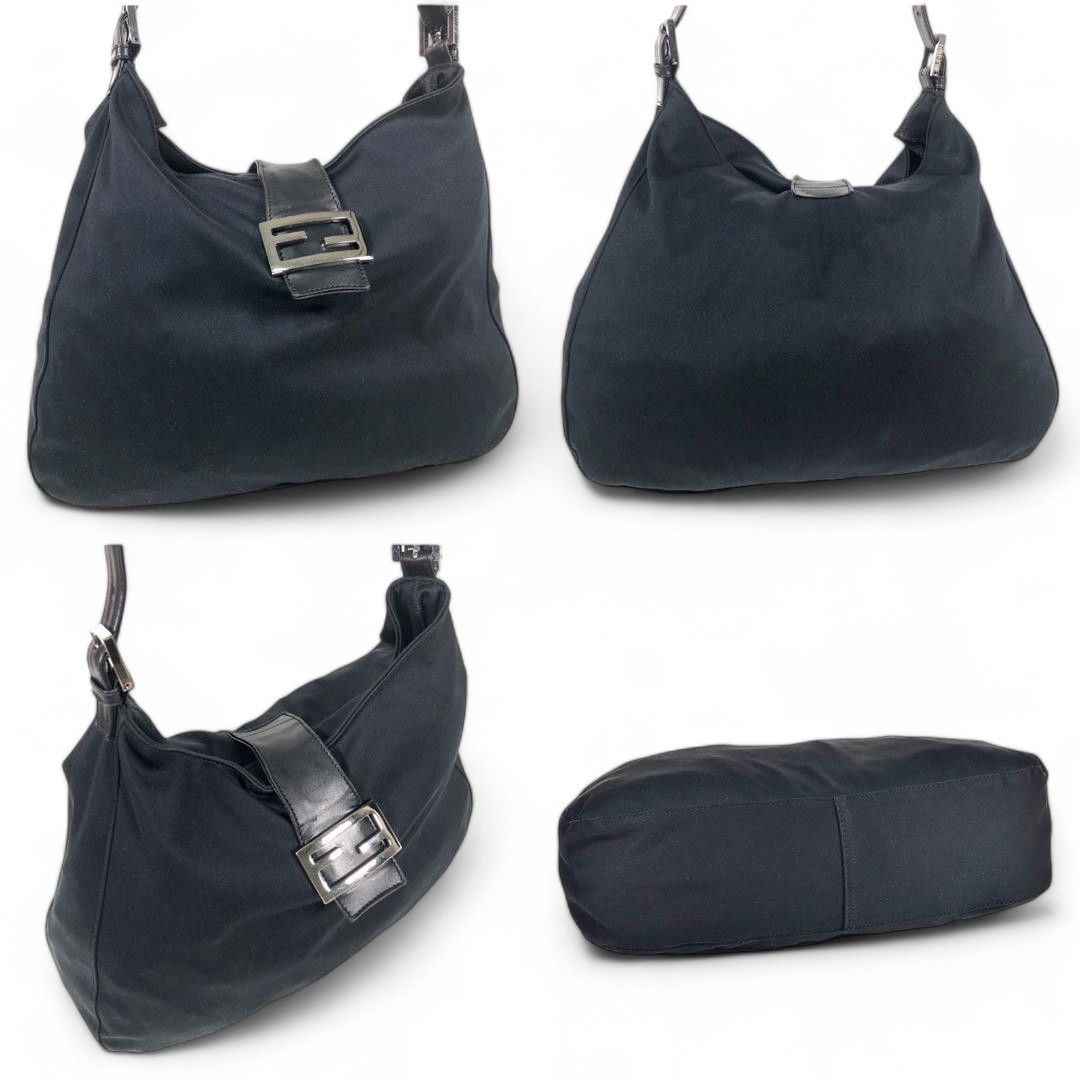 Fendi - Mamma Bucket Shoulder Bag Mini Pouch Black