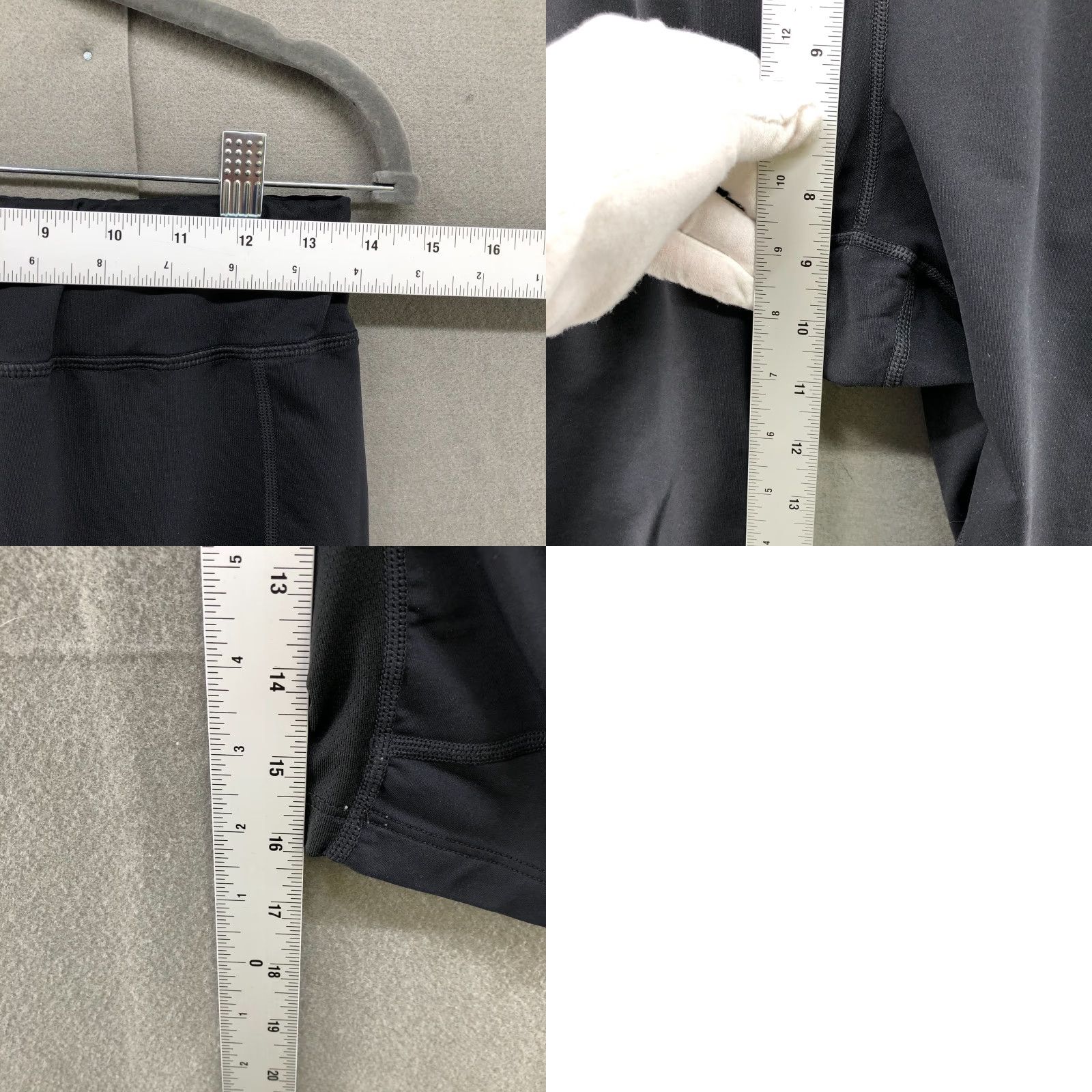 Vintage REI Active Cropped Capri Leggings Womens M Black Yoga Running Gym Size 32" / US 10 / IT 46 - 8 Thumbnail