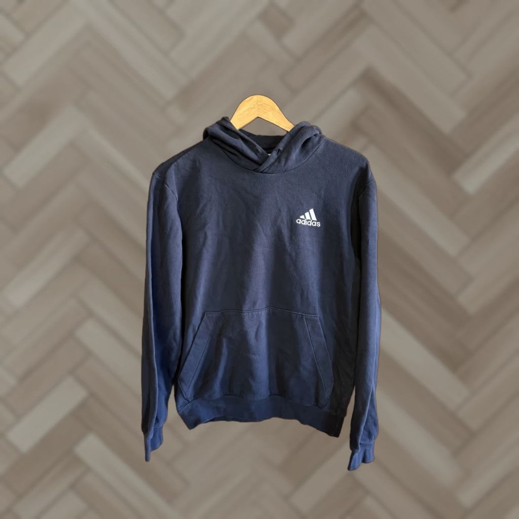 Adidas Adidas Mens Small Blue Pullover Hooded Sweatshirt Size US S / EU 44-46 / 1 - 1 Thumbnail