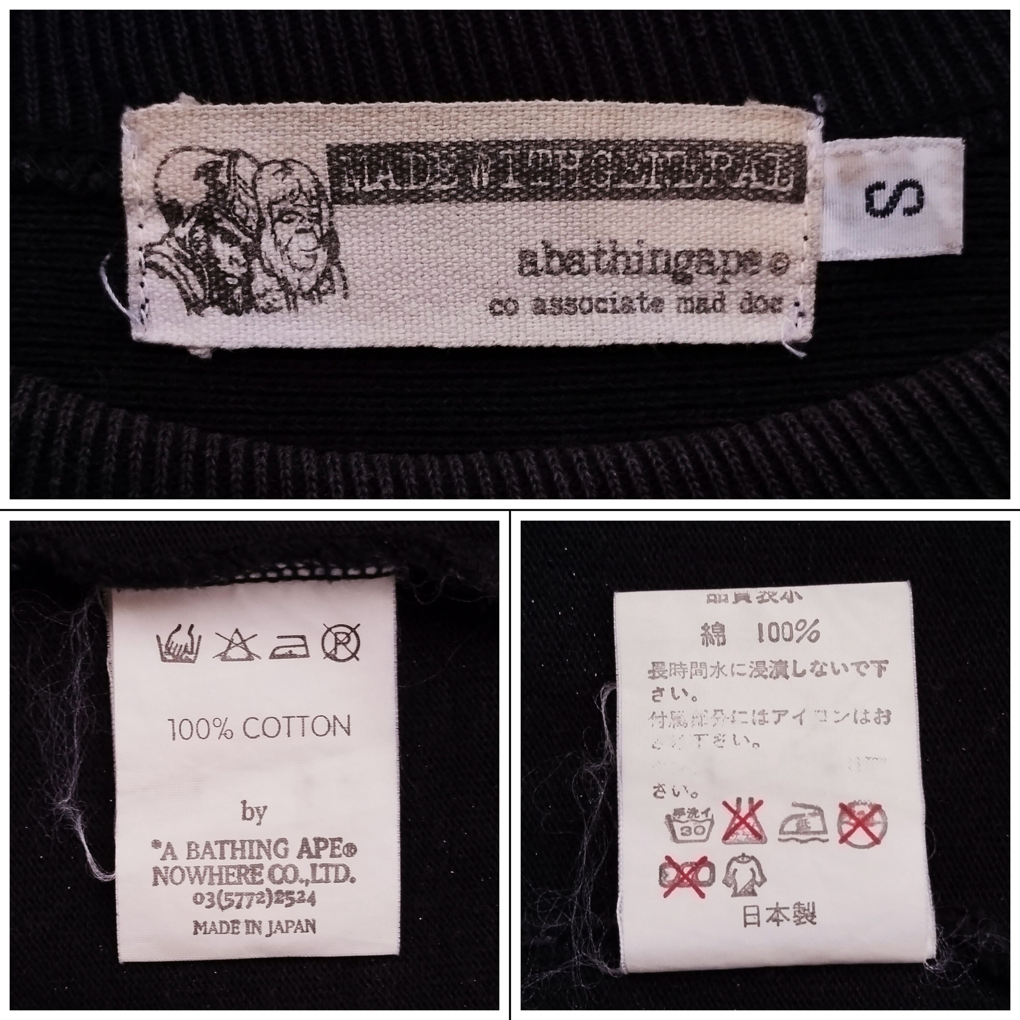 Bape 2000's Vintage Bape Long Sleeve Tee Size US S / EU 44-46 / 1 - 6 Thumbnail