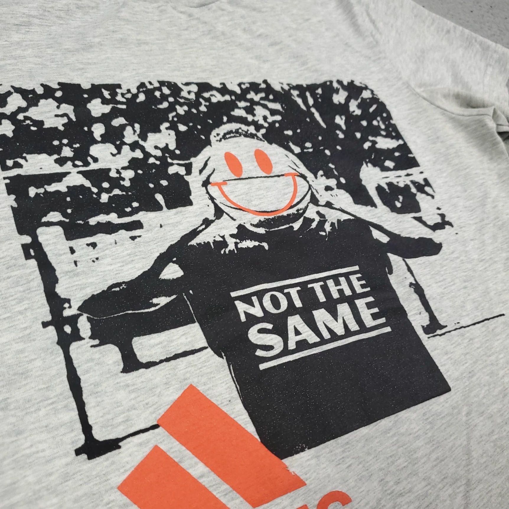 Adidas adidas No The Same Graphic Gray Short Sleeve T-Shirt Regular Size S Unisex Adults Size US S / EU 44-46 / 1 - 3 Thumbnail