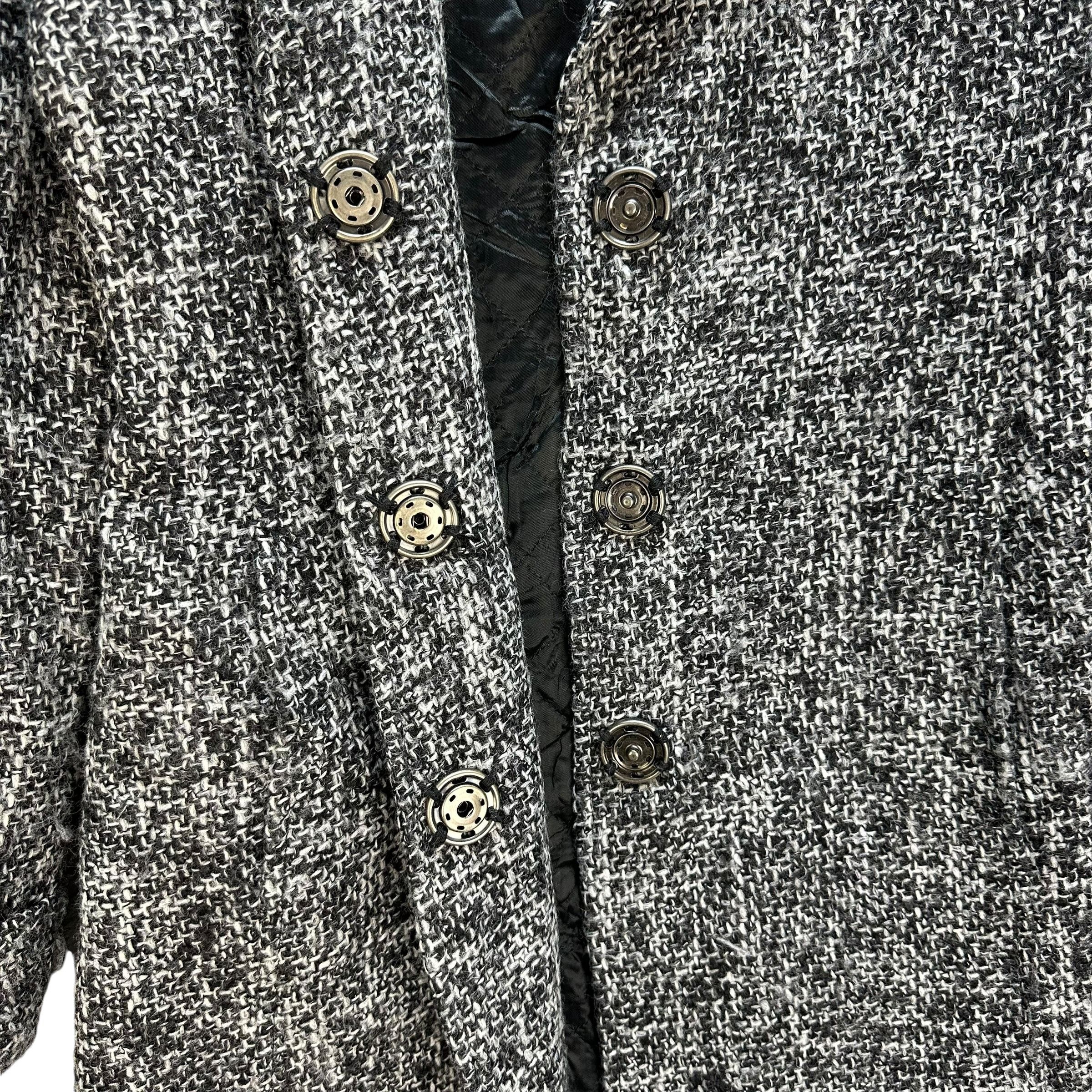 MAX&Co. MAX & CO active Tweed Long Coat Jacket #A53-1222 Size XS / US 0-2 / IT 36-38 - 6 Thumbnail