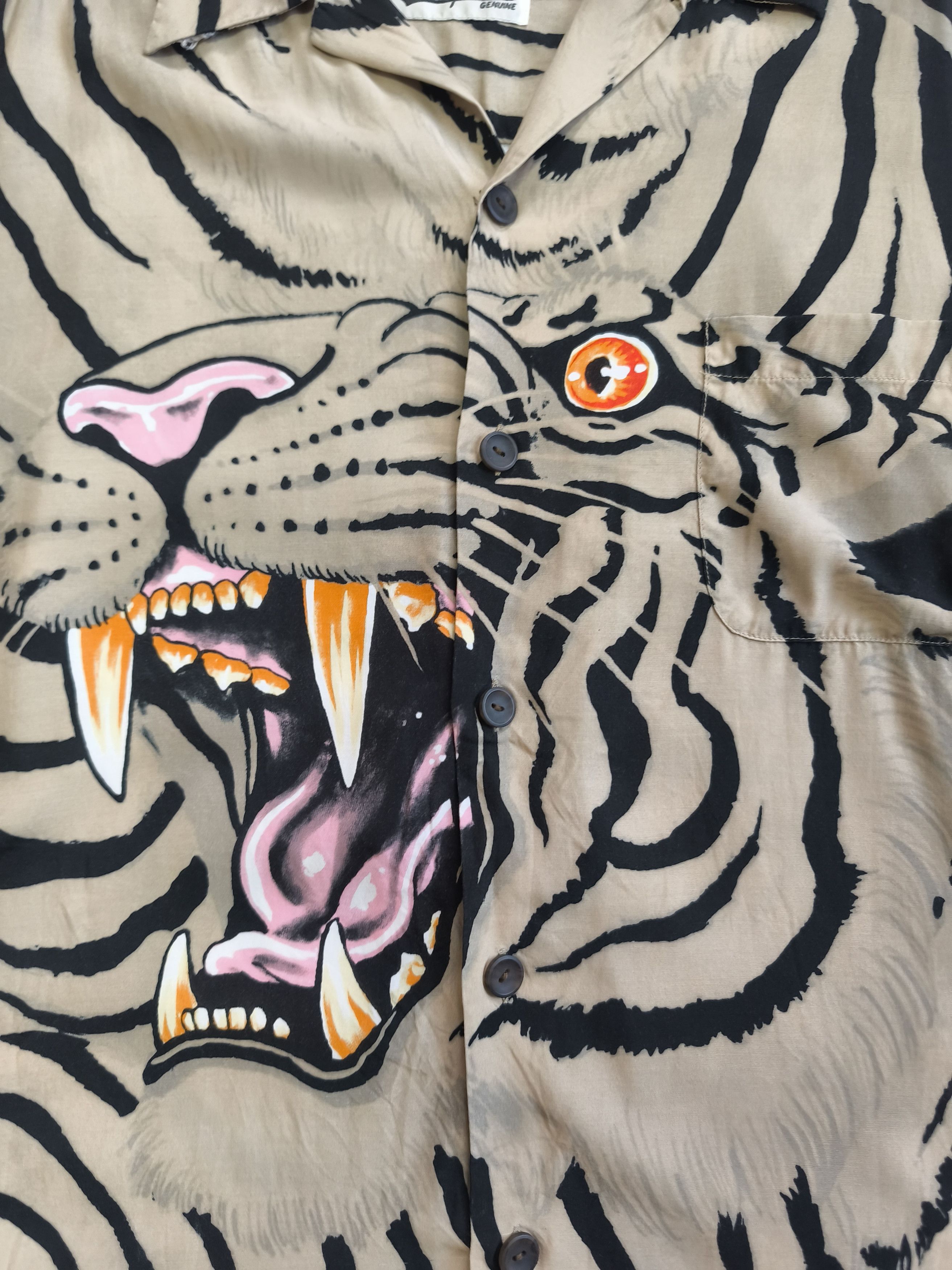 Wacko Maria Guilty Parties 22SS Tim Lehi Tiger Hawaiian Polo Size US M / EU 48-50 / 2 - 4 Thumbnail