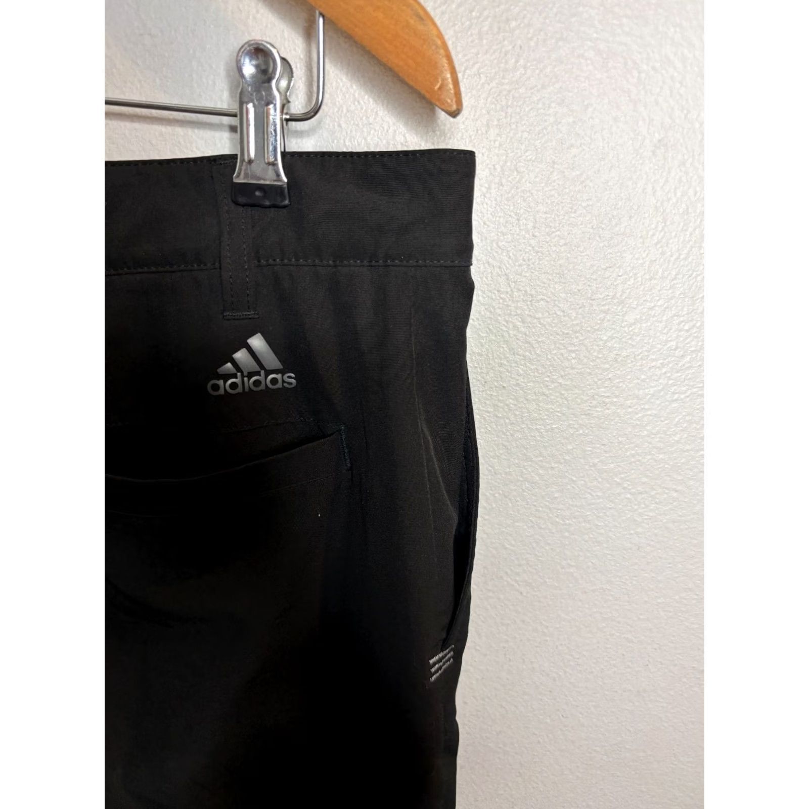 Adidas Adidas Golf Shorts Mens 32 Black Five Pocket Flat Front Chino 5895 Size US 32 / EU 48 - 4 Thumbnail