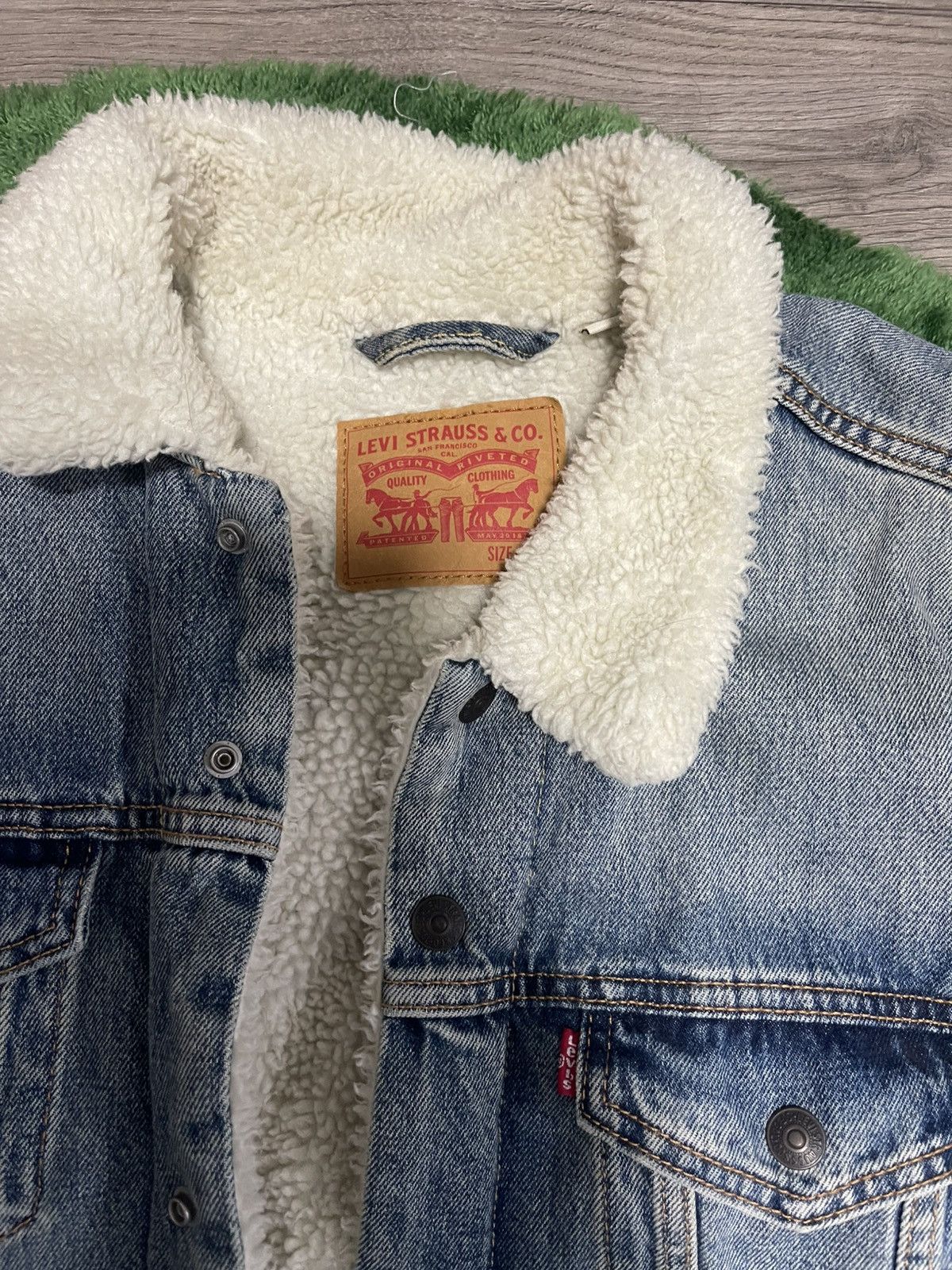Levi's Levis Sherpa Lined Denim Jacket Size US XL / EU 56 / 4 - 2 Thumbnail