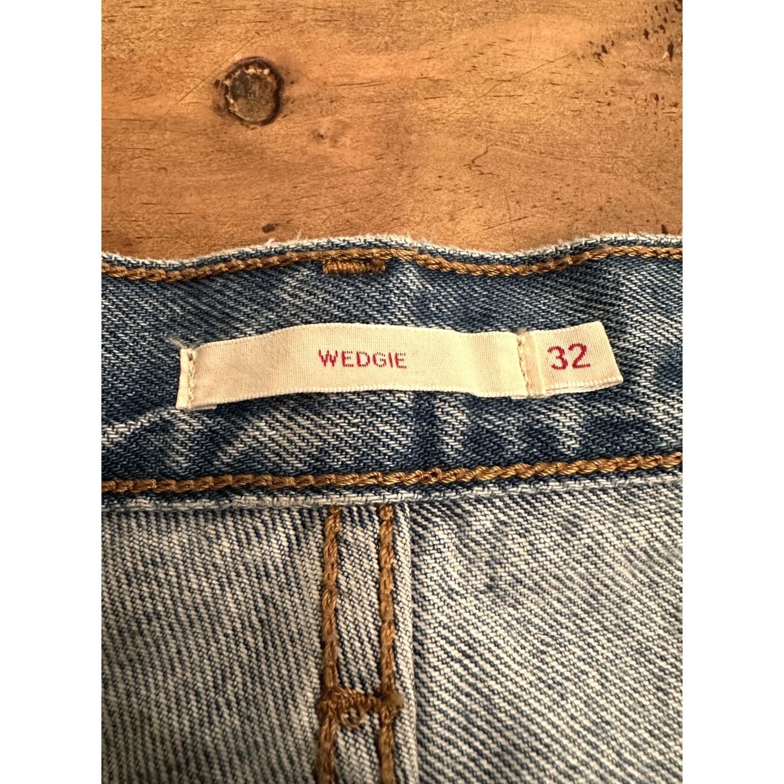 Levi's LEVI'S Wedgie Straight Ankle Jeans Button Fly Women’s 32 Red Tab Jeans Women’s Vintage? (VINTAGE) Size 24" / US 00 / IT 34 - 6 Thumbnail