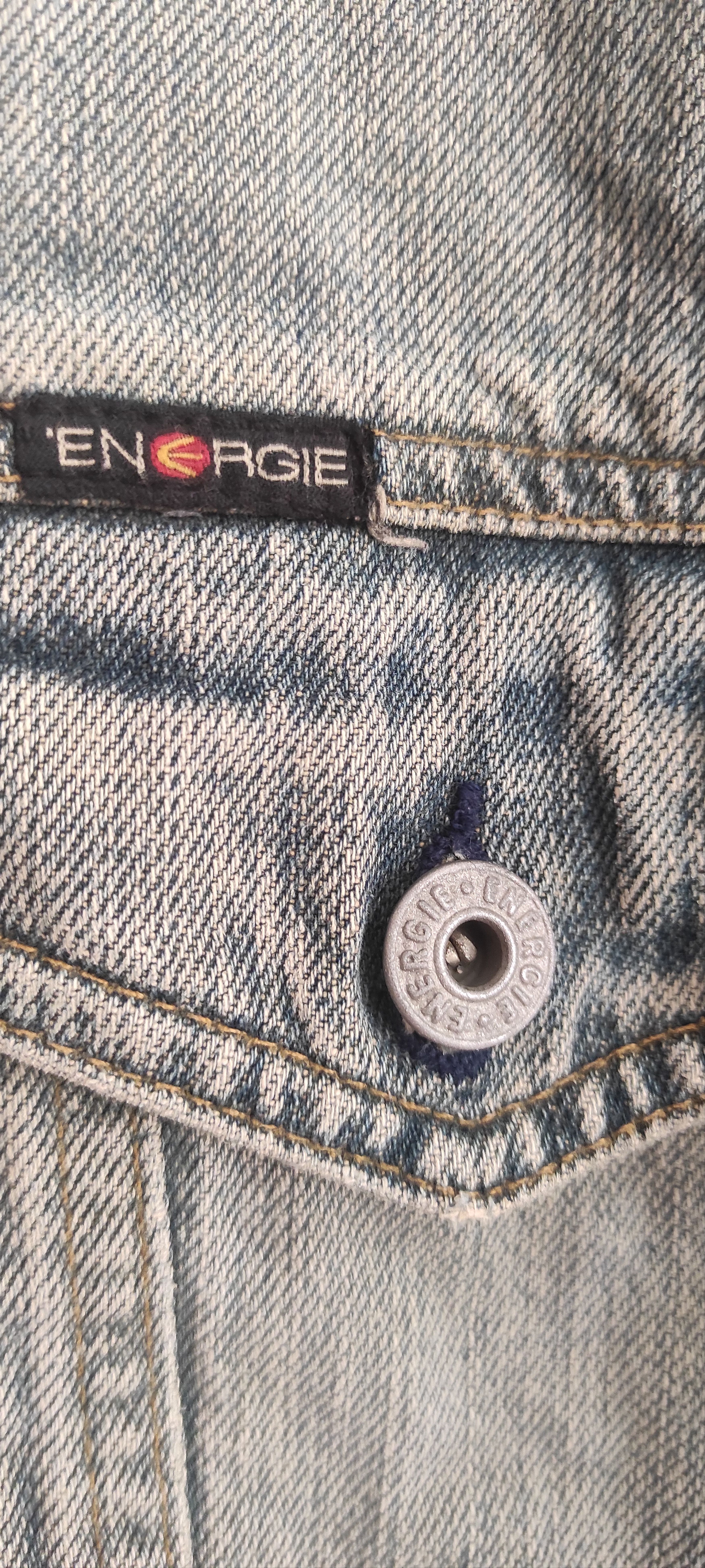Energie × Vintage Energie Jeans Men's Denim Jacket Biker MotorcycleTrucker Size US M / EU 48-50 / 2 - 9 Thumbnail