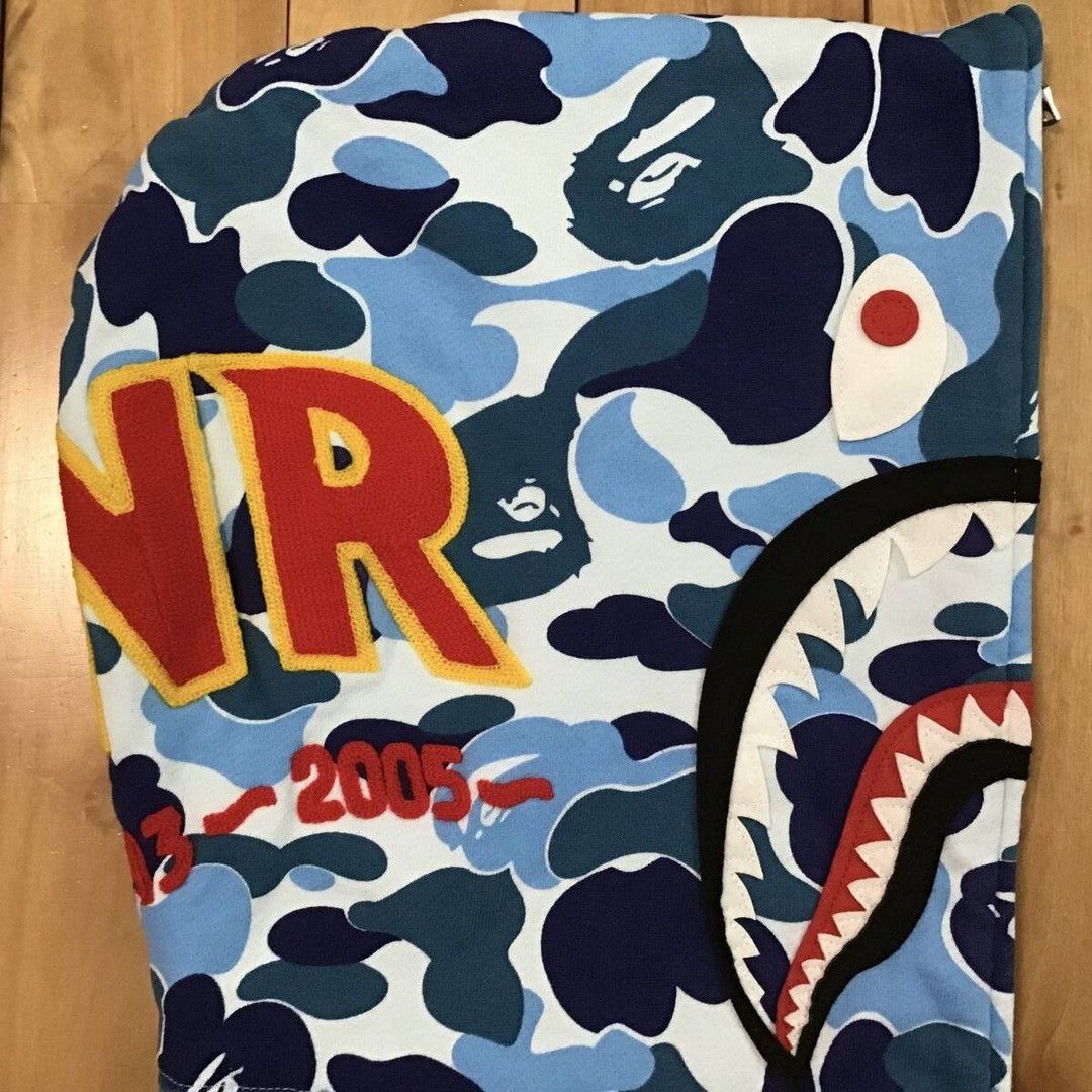 BAPE ABC camo Blue shark full zip hoodie a bathing ape PONR