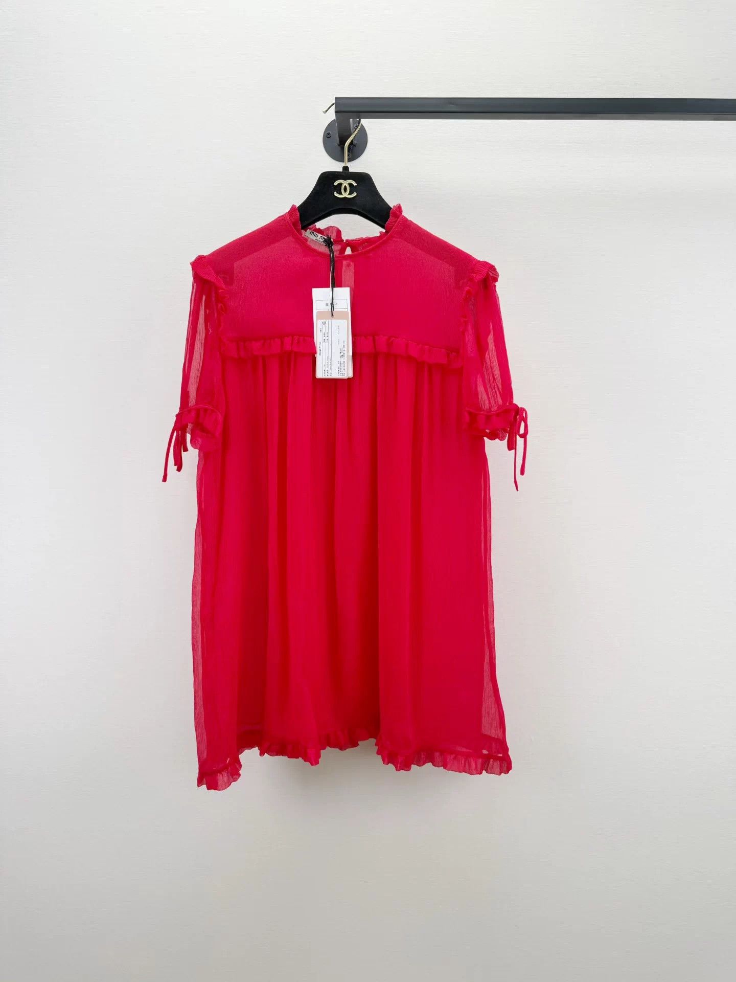 Miu Miu MIU MIU Silk Organza Top NWT Women's 40 Size S / US 4 / IT 40 - 1 Thumbnail