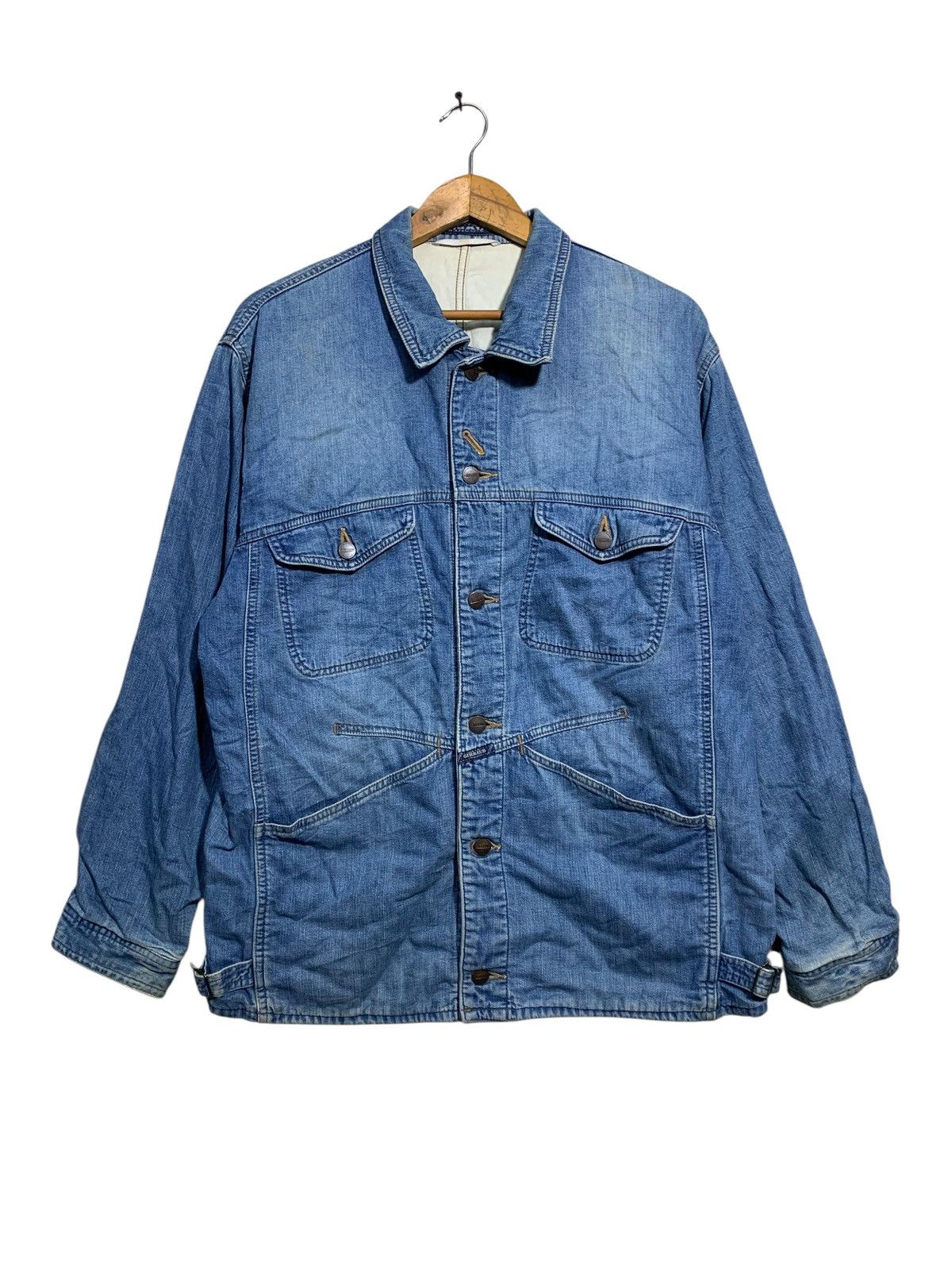 Marithe + Francois Girbaud 🔥M.F.GIRBAUD DENIM CHORE JACKETS Size US L / EU 52-54 / 3 - 1 Thumbnail