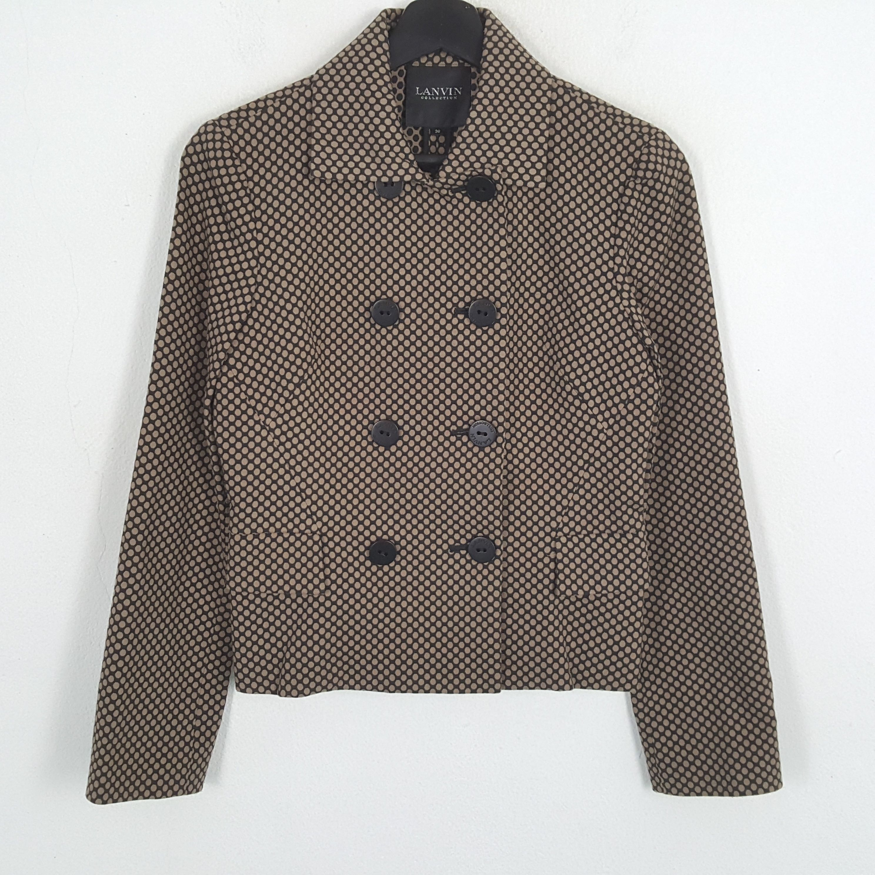 Lanvin × Vintage LANVIN Designer Brand Fashion Style Blazer Size XS / US 0-2 / IT 36-38 - 1 Thumbnail