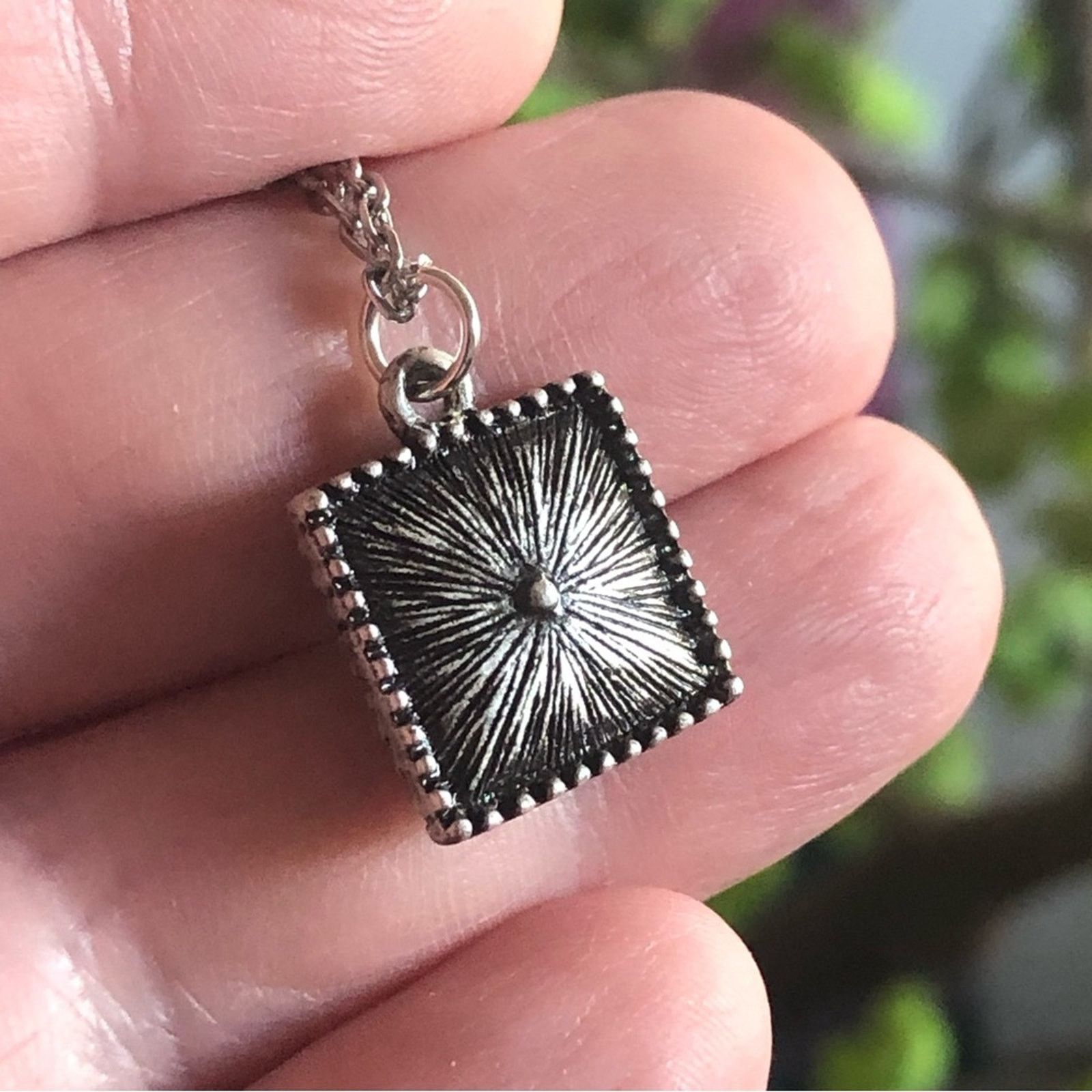 Handmade Handcrafted faceted dome peridot pendant on chain necklace Size ONE SIZE - 4 Thumbnail