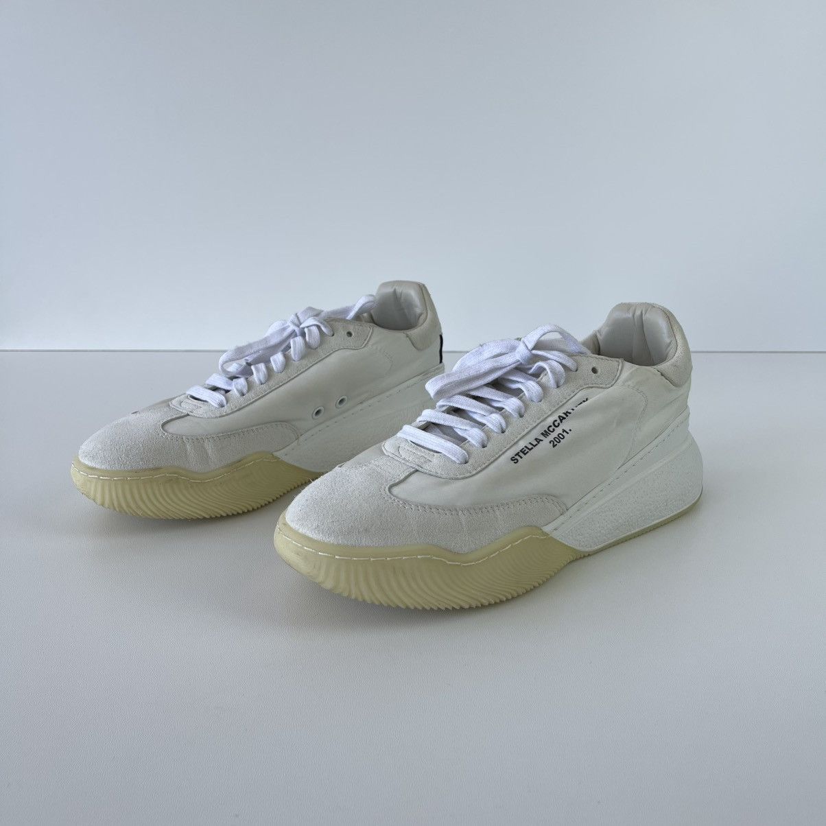 Stella McCartney Stella McCartney Women’s Loop Lace-Up Sneaker White Rare Size US 9 / IT 39 - 1 Thumbnail