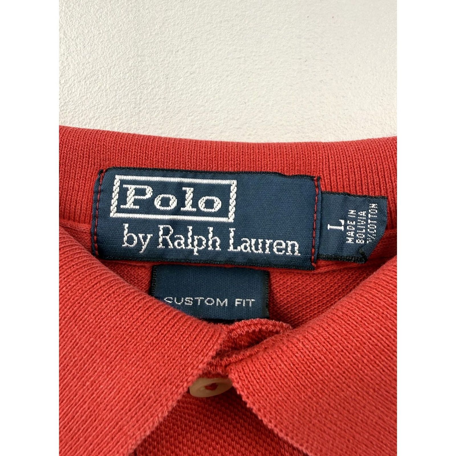 Polo Ralph Lauren Polo by Ralph Lauren Mens Large Red Custom Fit Pony Logo Casual Shirt Size US L / EU 52-54 / 3 - 3 Thumbnail