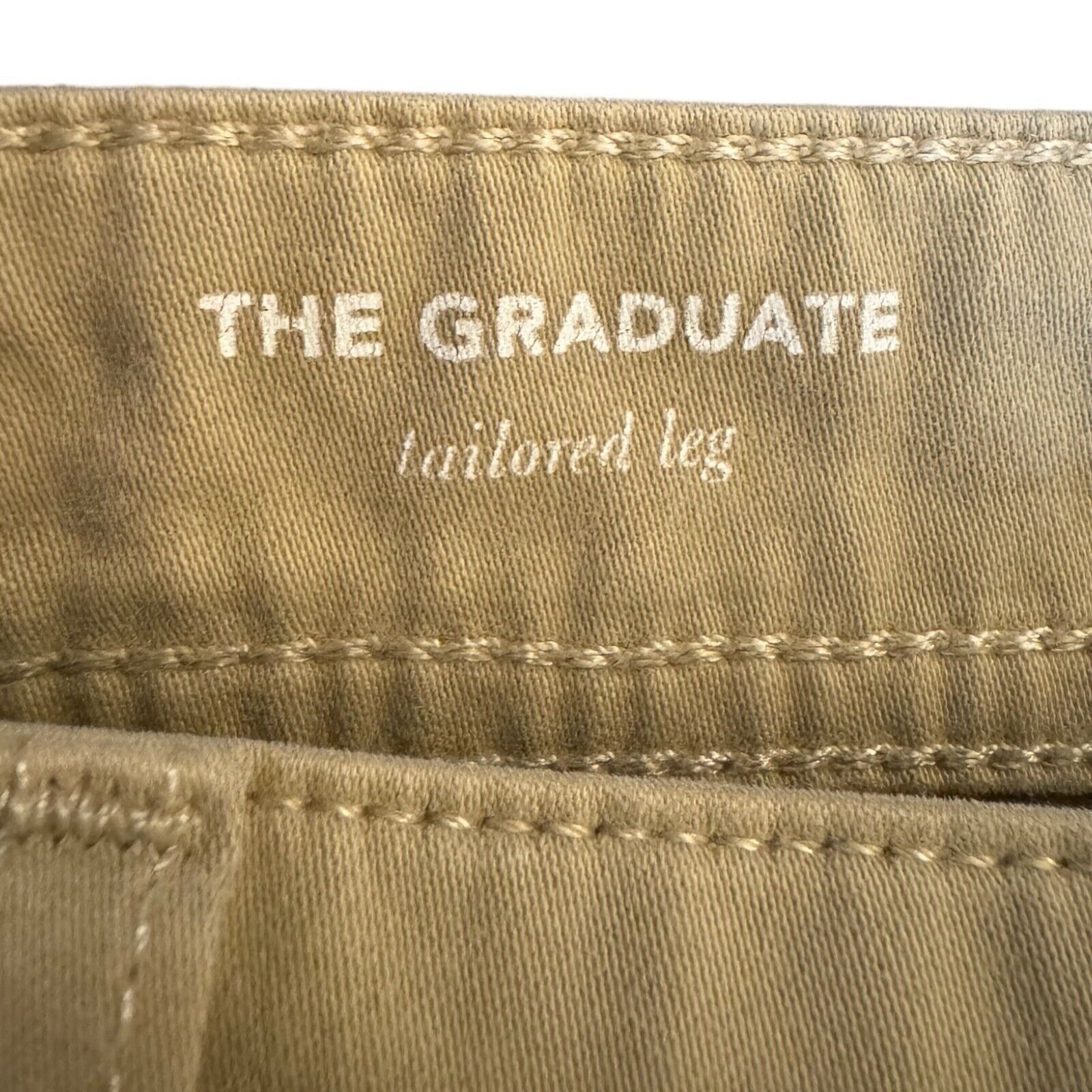 AG Adriano Goldschmied AG Adriano Goldschmeid The Graduate Pants Khaki Tailored Leg Size US 32 / EU 48 - 7 Thumbnail