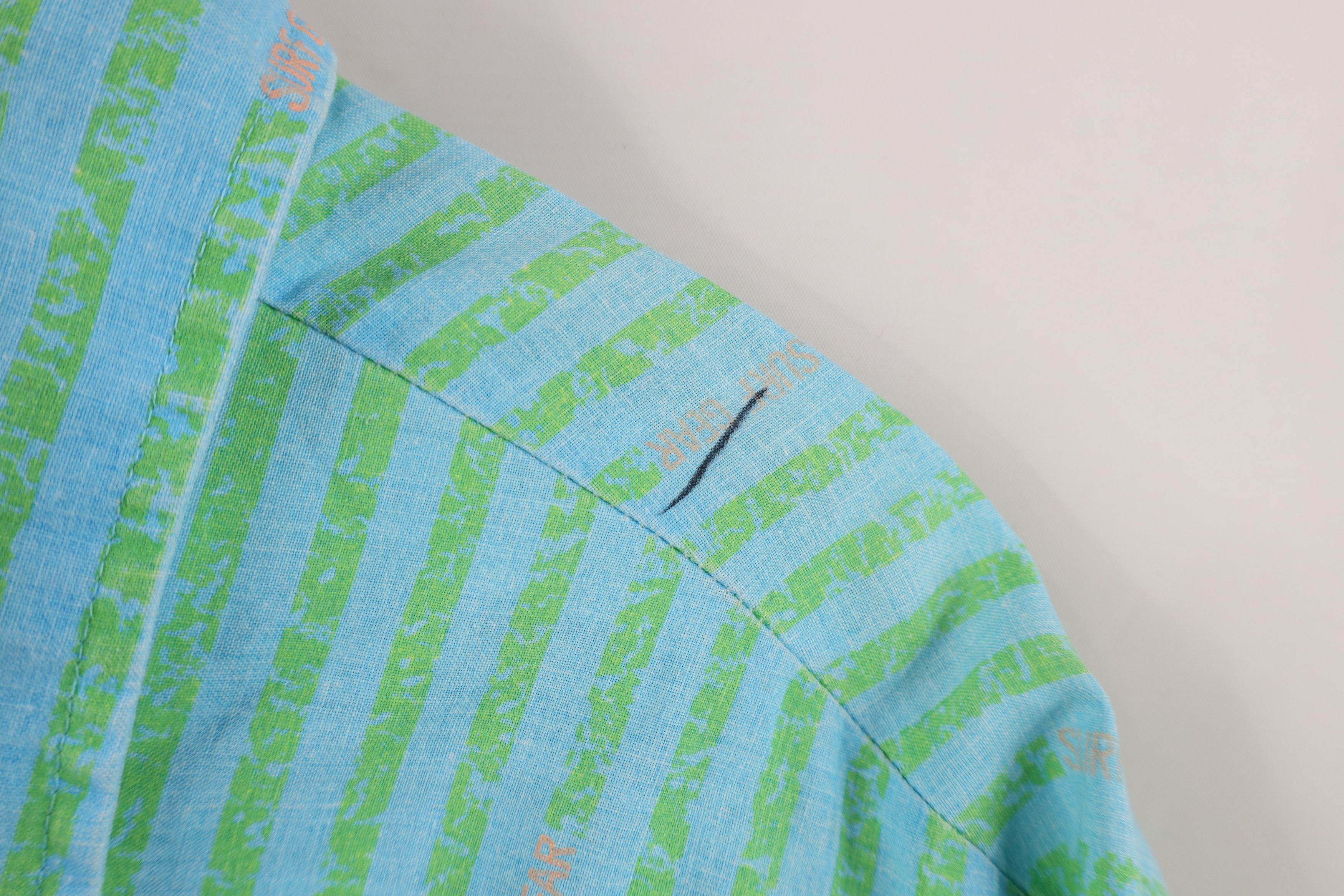 Vintage Vintage 80s 90s Surf Gear Striped Surfing Button Shirt USA Size US XL / EU 56 / 4 - 9 Thumbnail