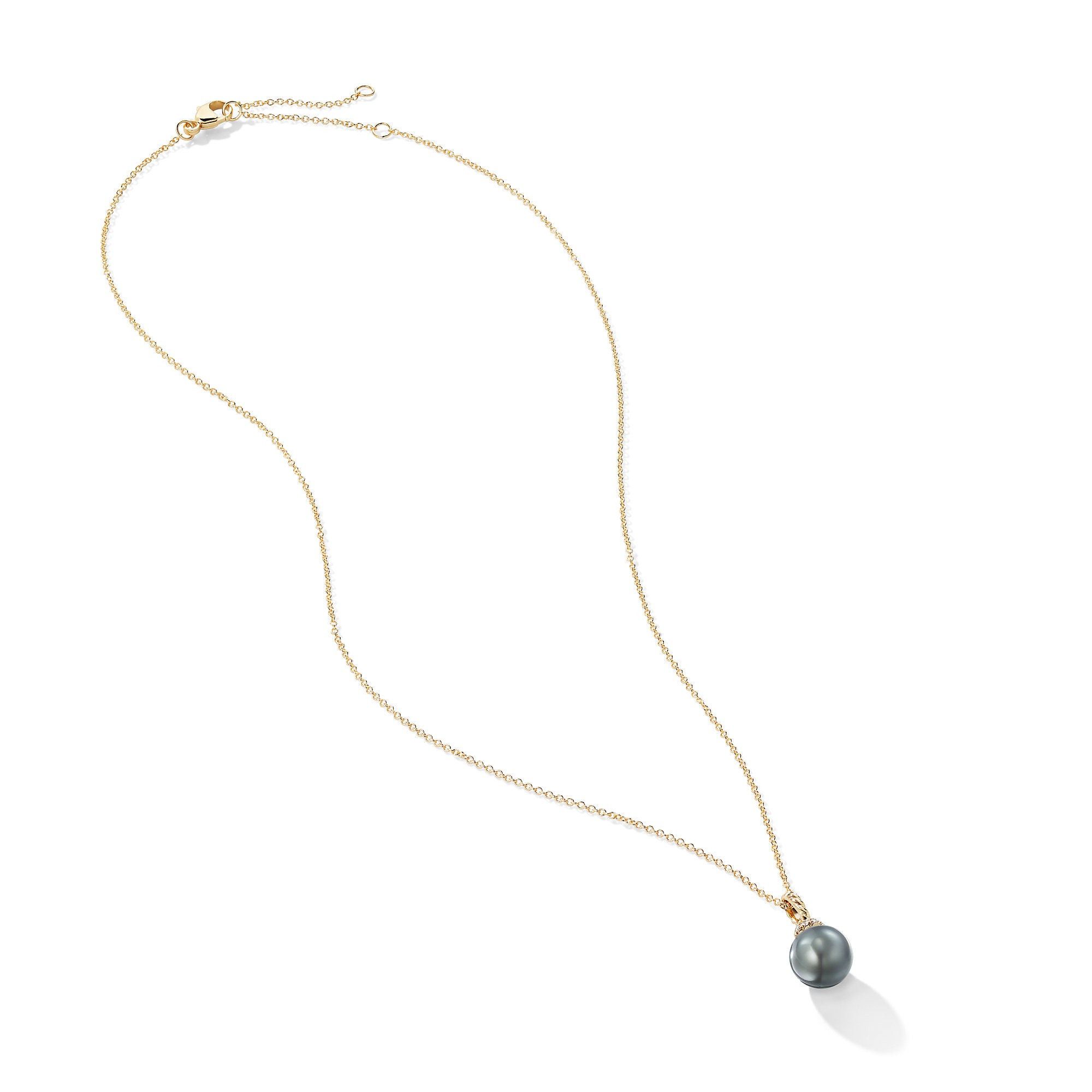 David Yurman o1w1db10325 Necklace in 18K Gold with Pearl & Pave Diamonds Size ONE SIZE - 3 Thumbnail
