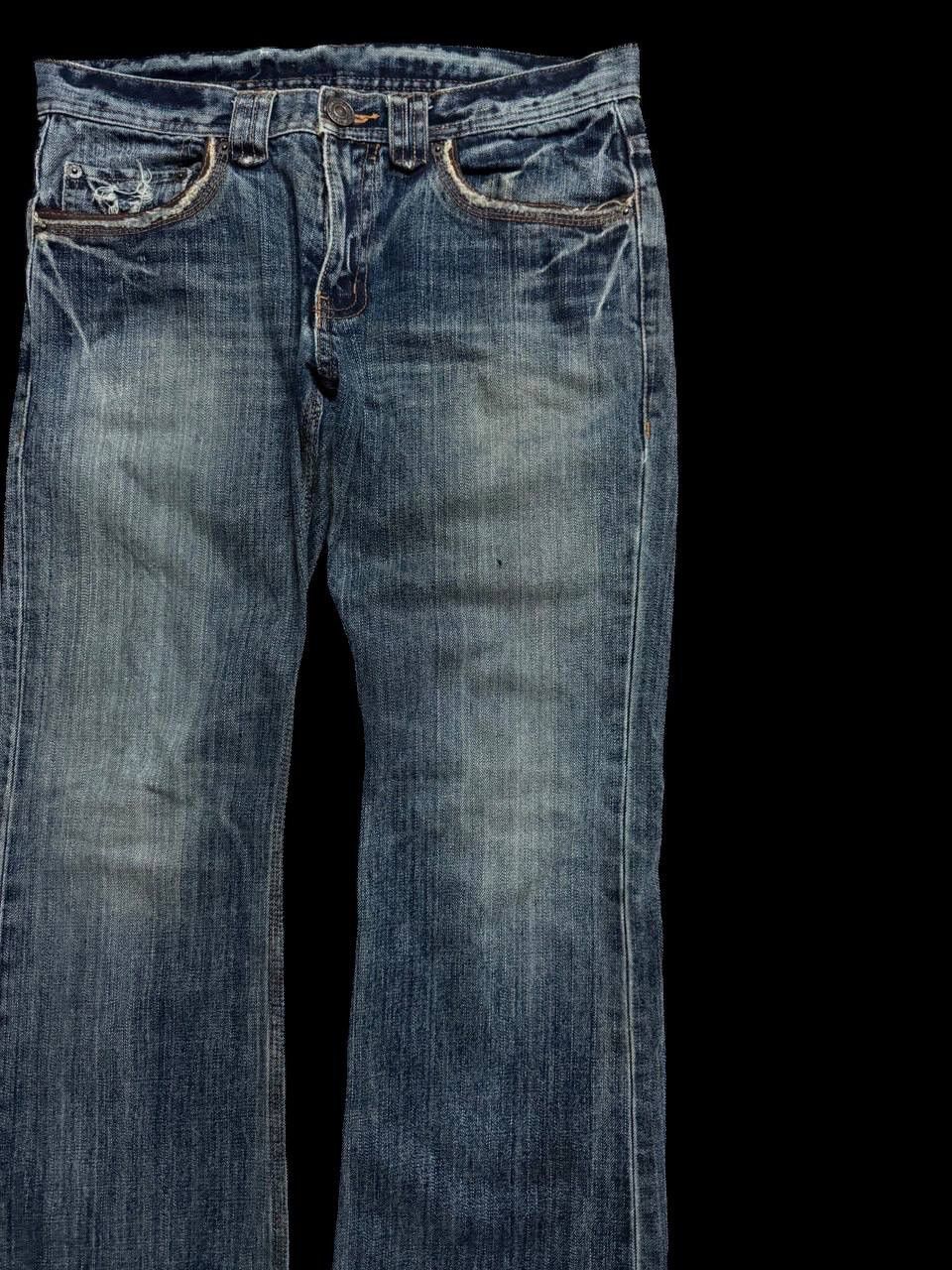 Japanese Brand FLARE Vintage 90s 🇯🇵 Edge Rupert Mudwash Distressed Sick Jean Size US 31 - 5 Thumbnail