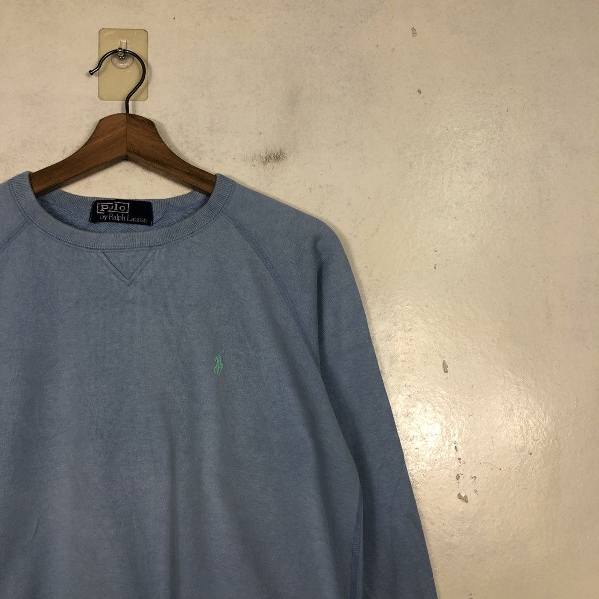 Polo Ralph Lauren 📌Vintage Sweatshirt Crewneck Polo Ralph Lauren Baby Blue Size US M / EU 48-50 / 2 - 8 Thumbnail