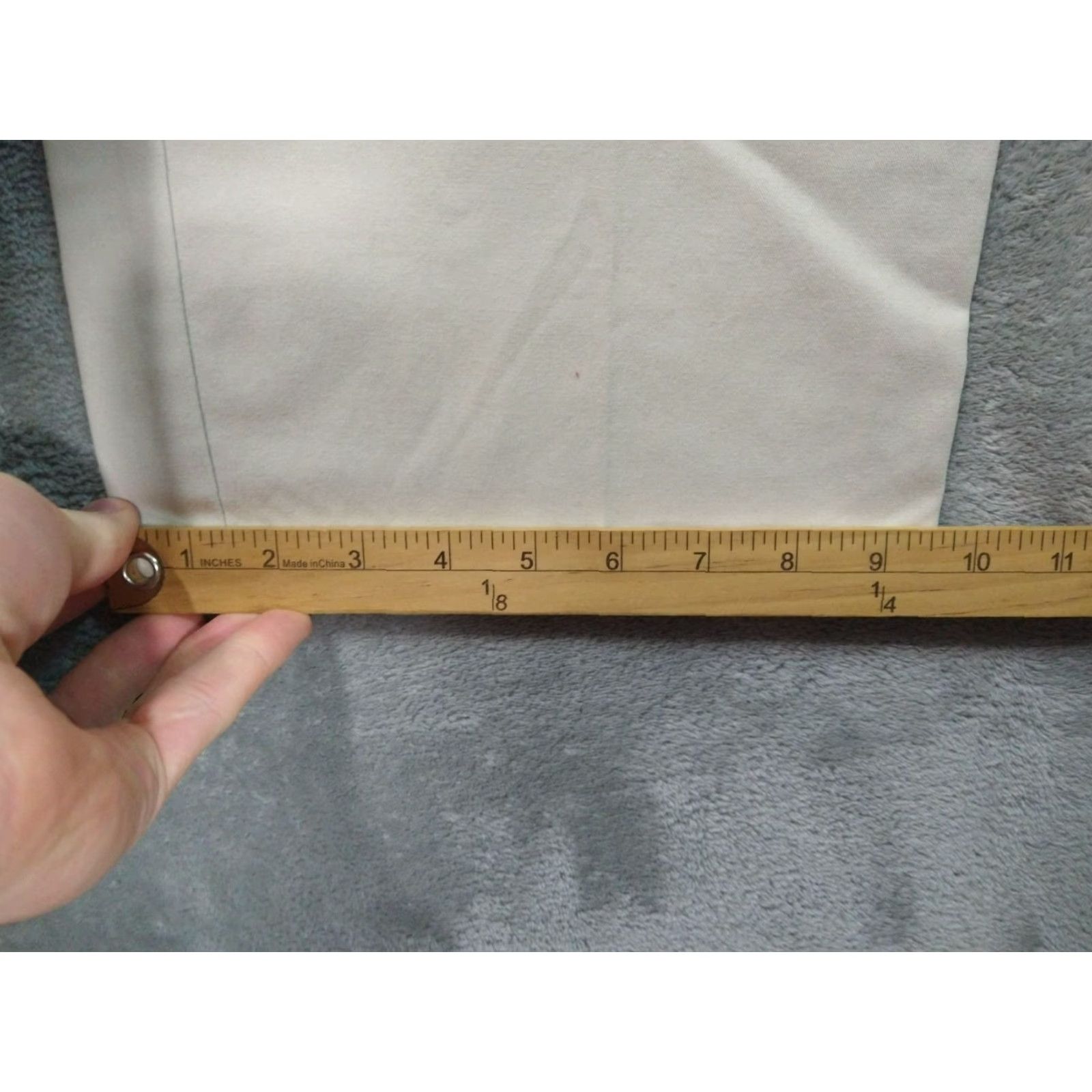 Croft & Barrow Croft & Barrow Pants Mens 38x30 Khaki Classic Flat Front Easy Care Stretch Cotton Polyester Spandex Beig e Size US 38 / EU 54 - 6 Thumbnail