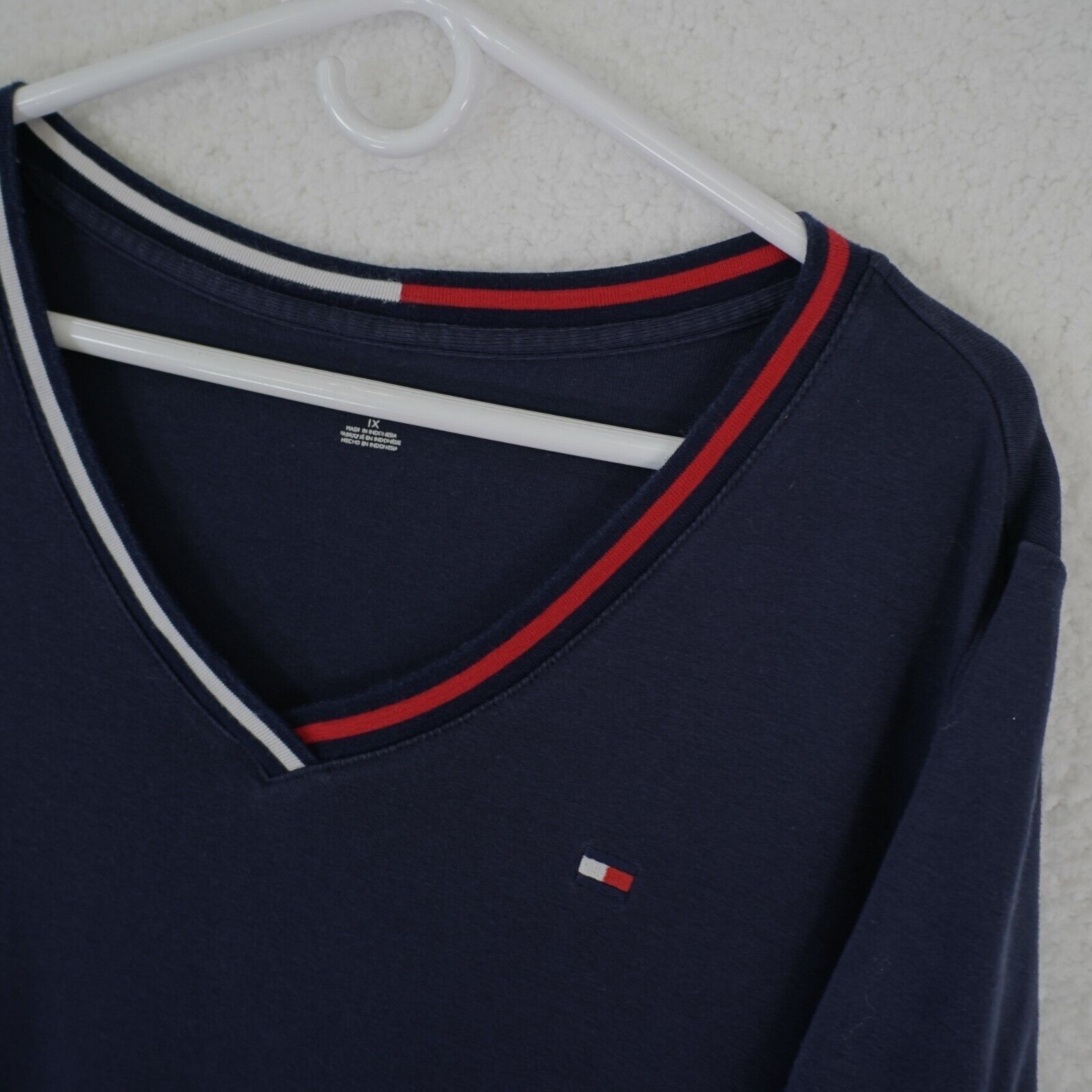 Tommy Hilfiger Tommy Hilfiger Blue V-Neck Capped Short Sleeve Shirt Dress X Size XL / US 12-14 / IT 48-50 - 3 Thumbnail