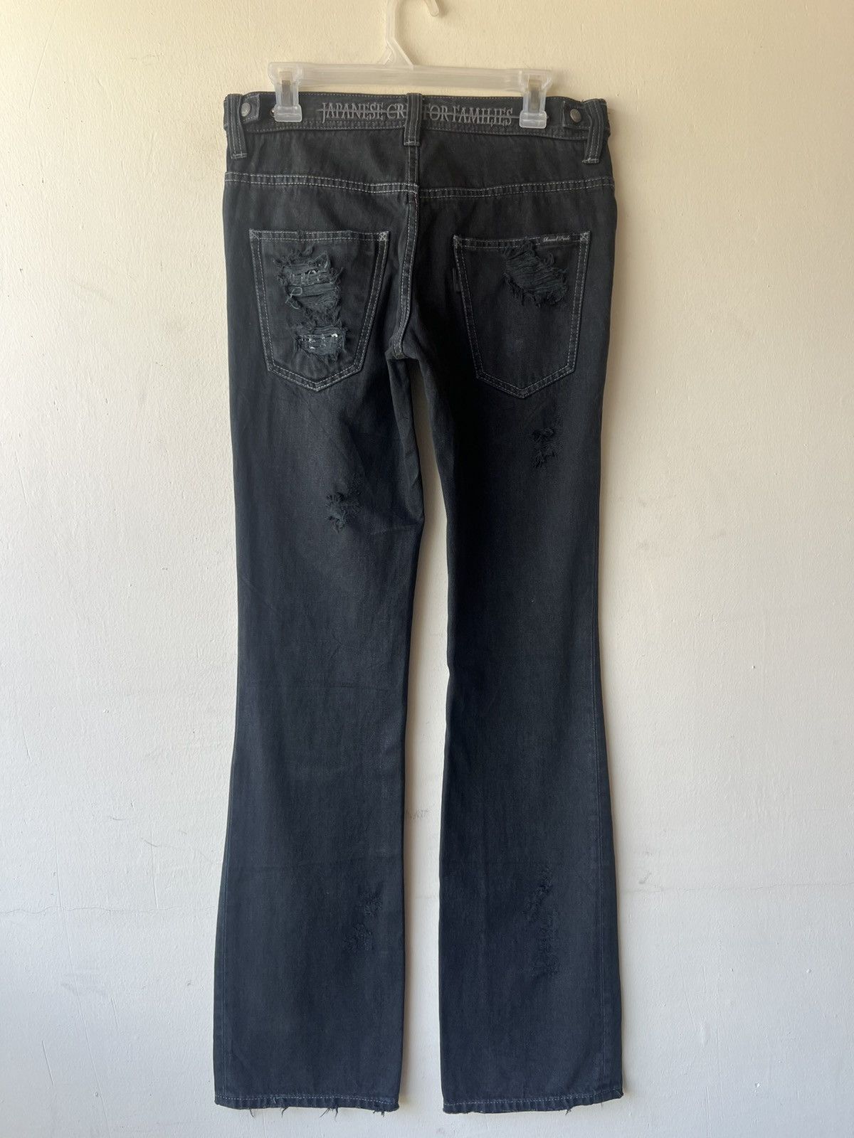 Shellac Of The Neige Style Japan Ripped Distress Denim Bootcut Jeans Size US 30 / EU 46 - 19 Thumbnail