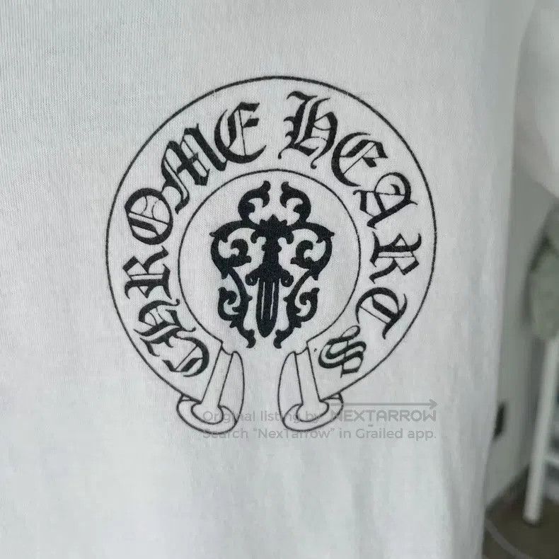 Chrome Hearts CHROME HEARTS Size S White horseshoe sword behind three fla Size US S / EU 44-46 / 1 - 4 Thumbnail