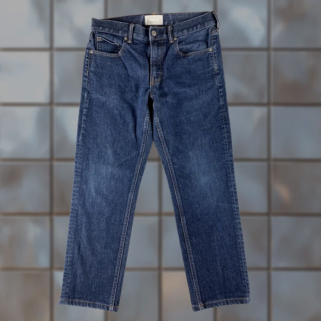 Everlane EVERLANE JEANS WOMENS 31X30 BLUE SLIM ATHLETIC (FLAT LAY IS 32X26) Size 24" / US 00 / IT 34 - 1 Thumbnail