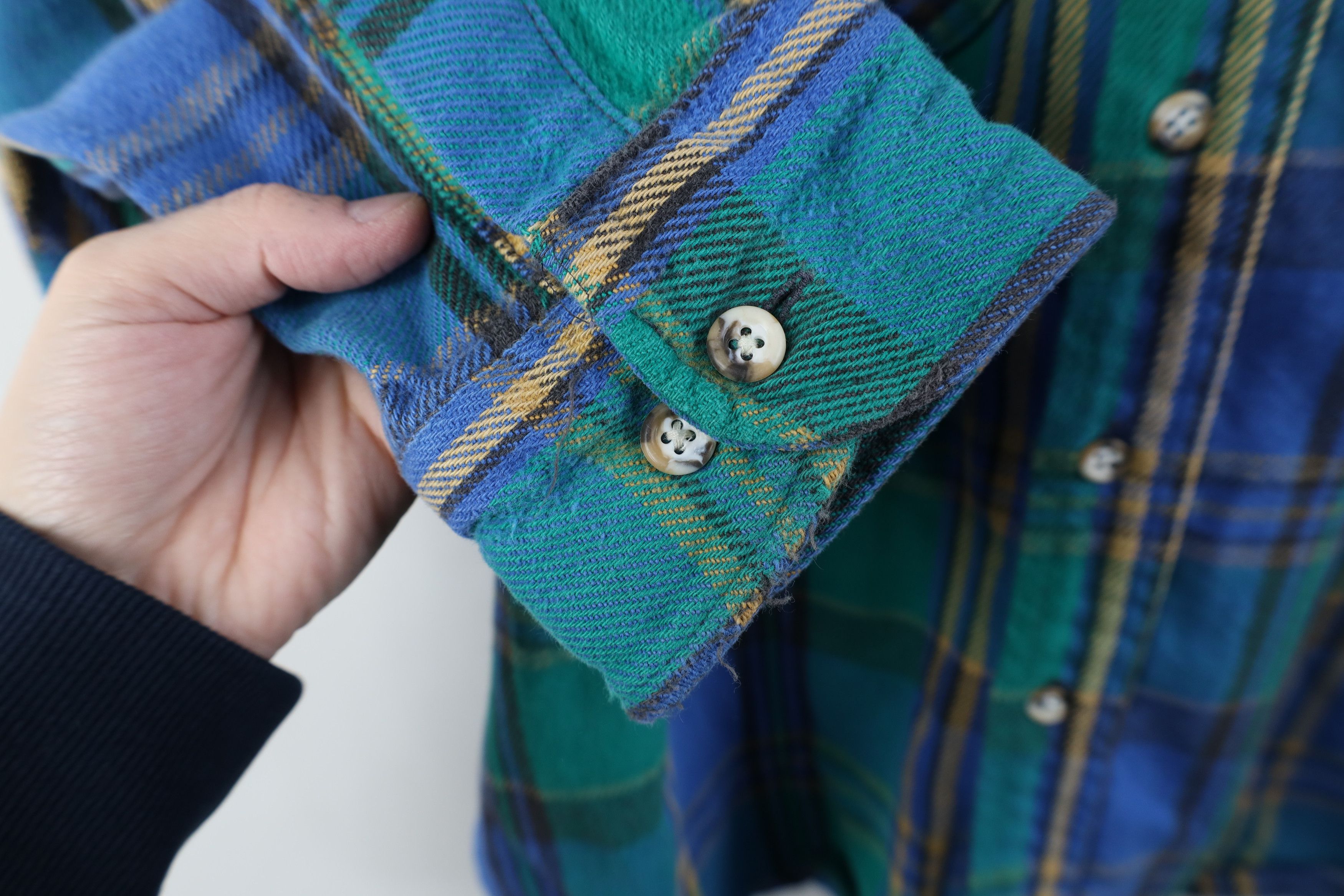 FiveBrother Vintage 90s Five Brother Heavyweight Flannel Button Shirt Size US XL / EU 56 / 4 - 6 Thumbnail