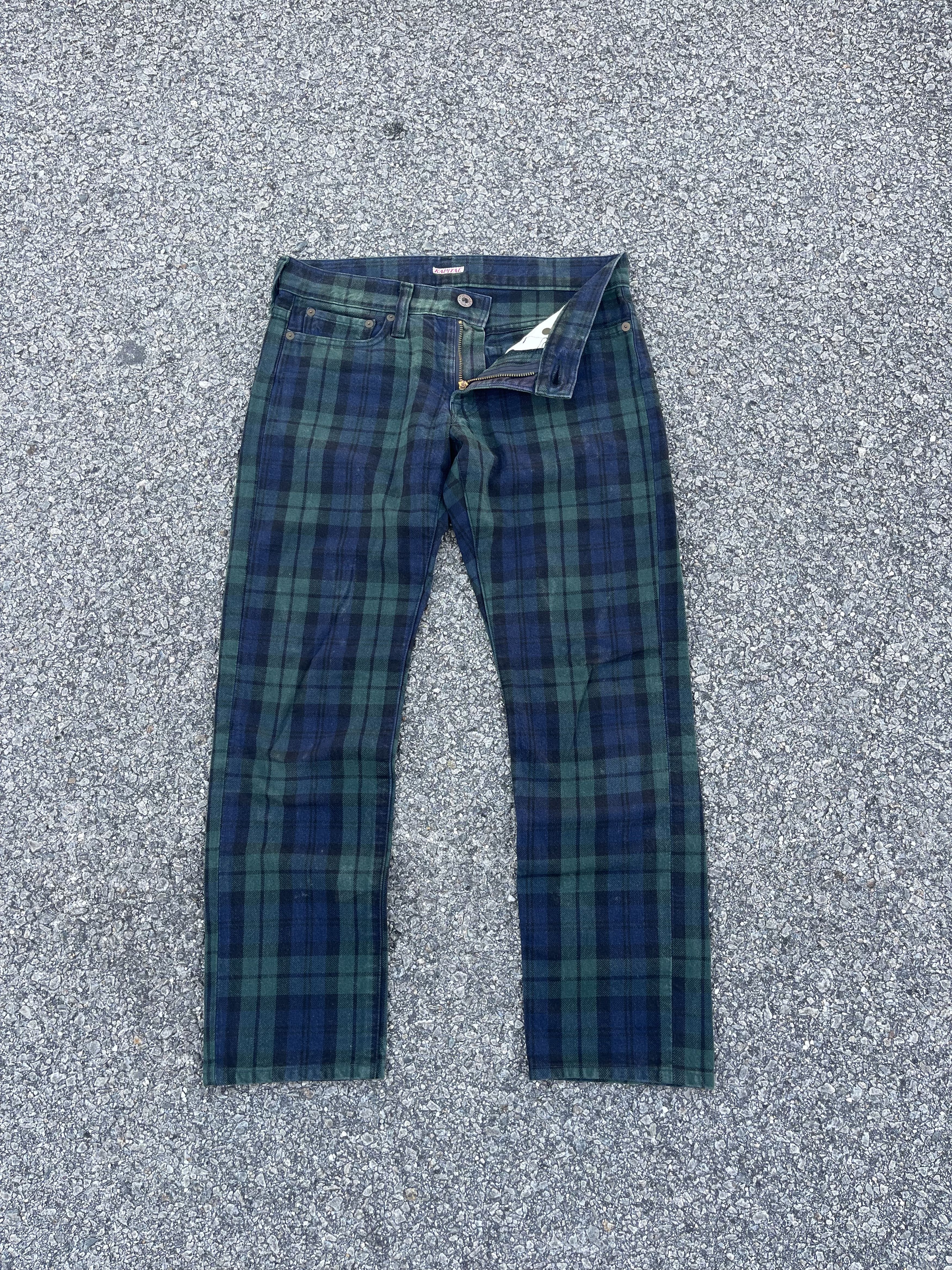 Kapital × Kapital Kountry Kapital Green Checkered XS Size US 28 / EU 44 - 1 Thumbnail