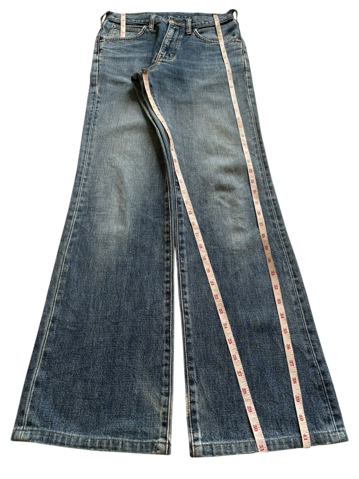 Wrangler Vintage Wrangler Mud Wash Distressed Bootcut Flare Jeans Size US 27 - 13 Thumbnail