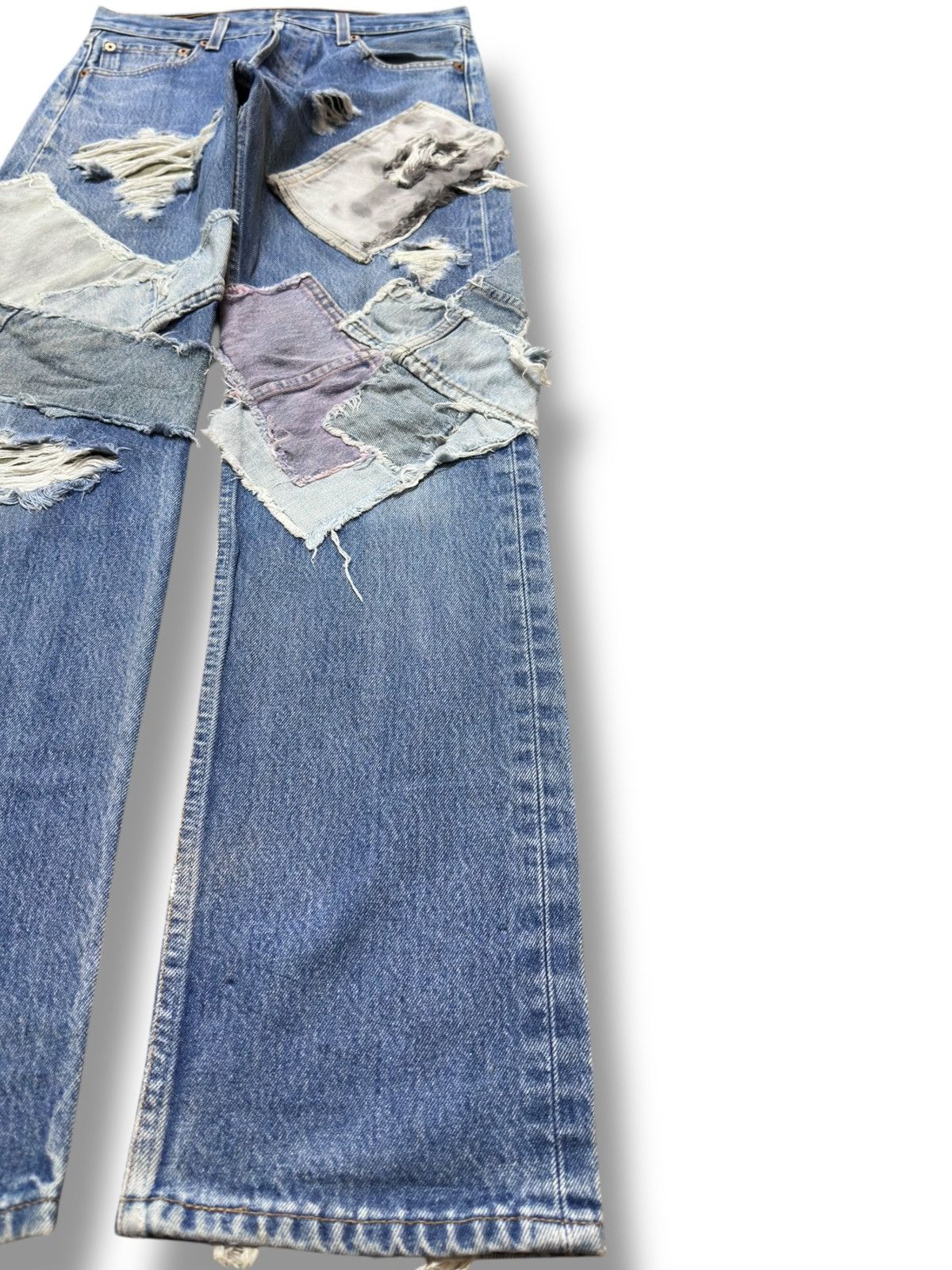 Levi's Vintage Levi’s 501 Sashiko Boro Denim Size US 29 - 4 Thumbnail