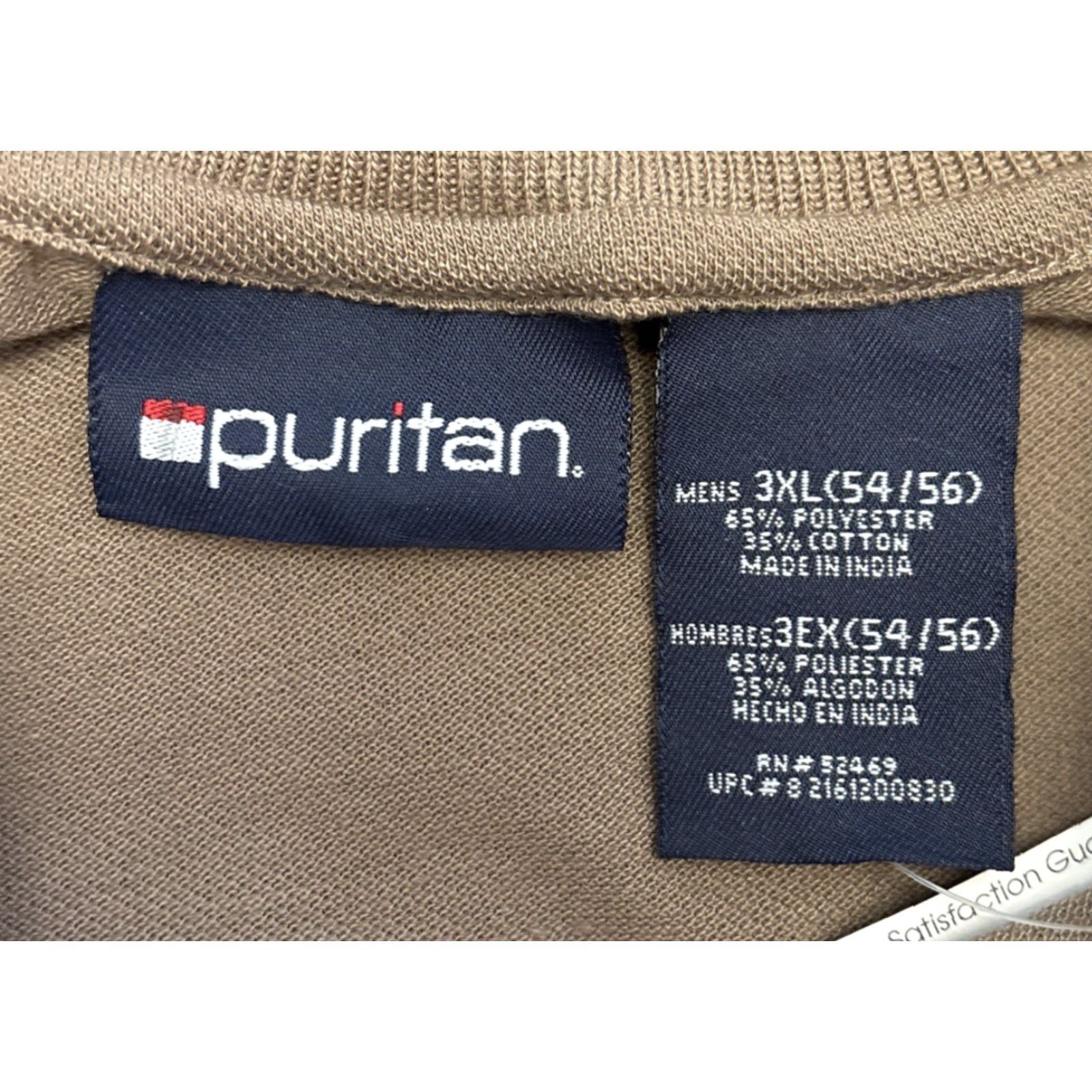 Vintage NWT Puritan Big & Tall Polo Shirt Striped Brown 3X Large Big 3X Men Casual Pocket Long Sleeve Cotton Polyester Size US XXL / EU 58 / 5 - 3 Thumbnail