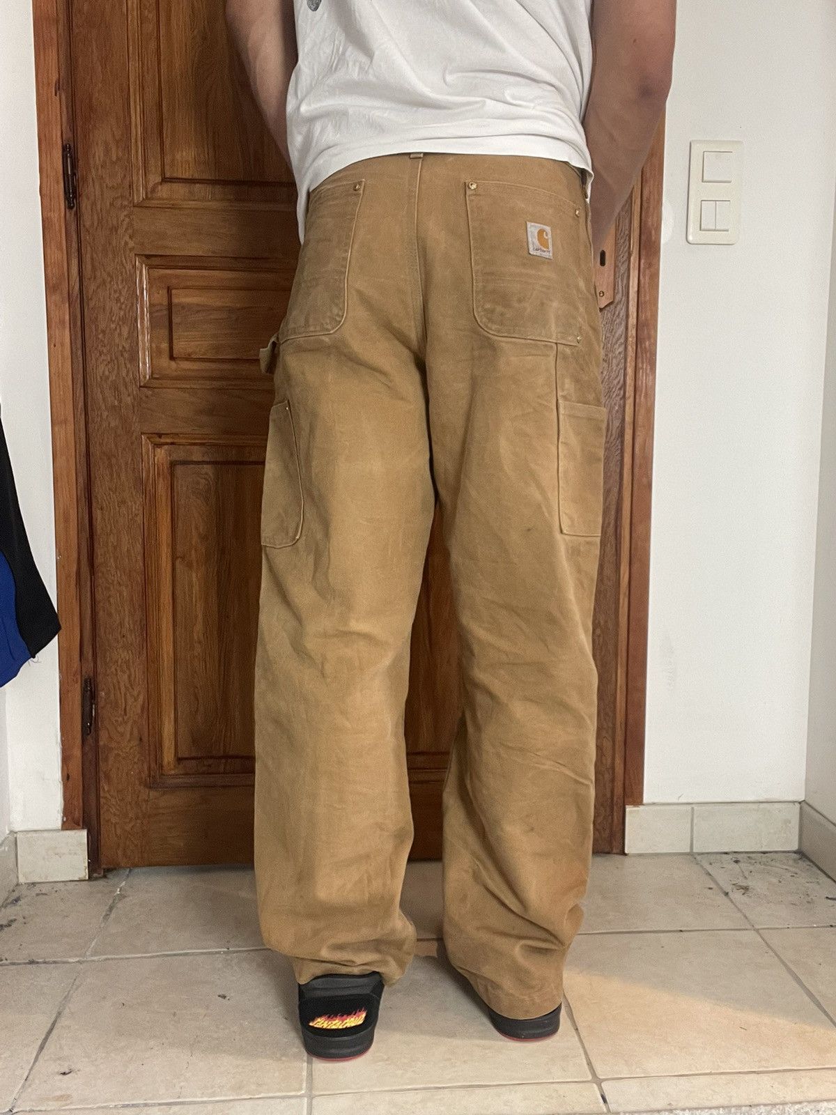 Carhartt Pantalon carhartt Double knee workwear vintage 30x34US Size US 30 / EU 46 - 3 Thumbnail