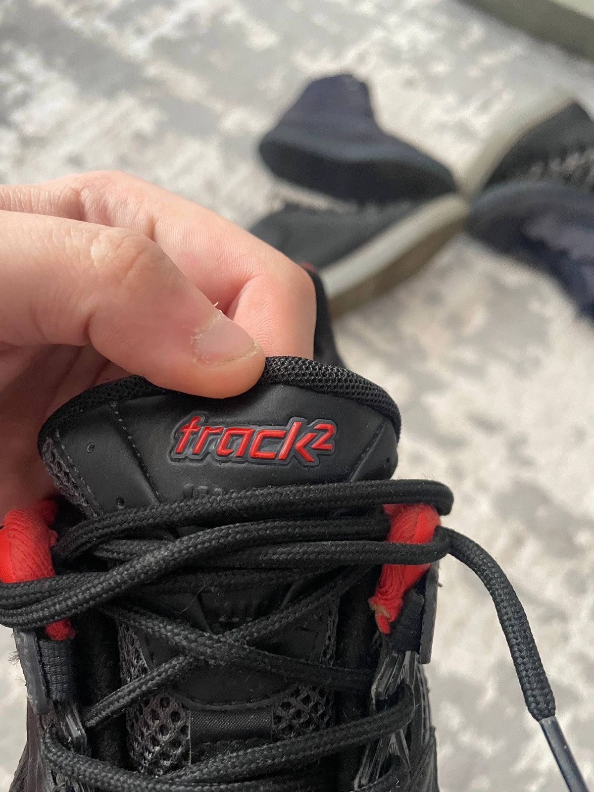 Balenciaga Balenciaga Track 2 Open Sneaker in Black/Red/Grey Size US 9 / EU 42 - 8 Thumbnail