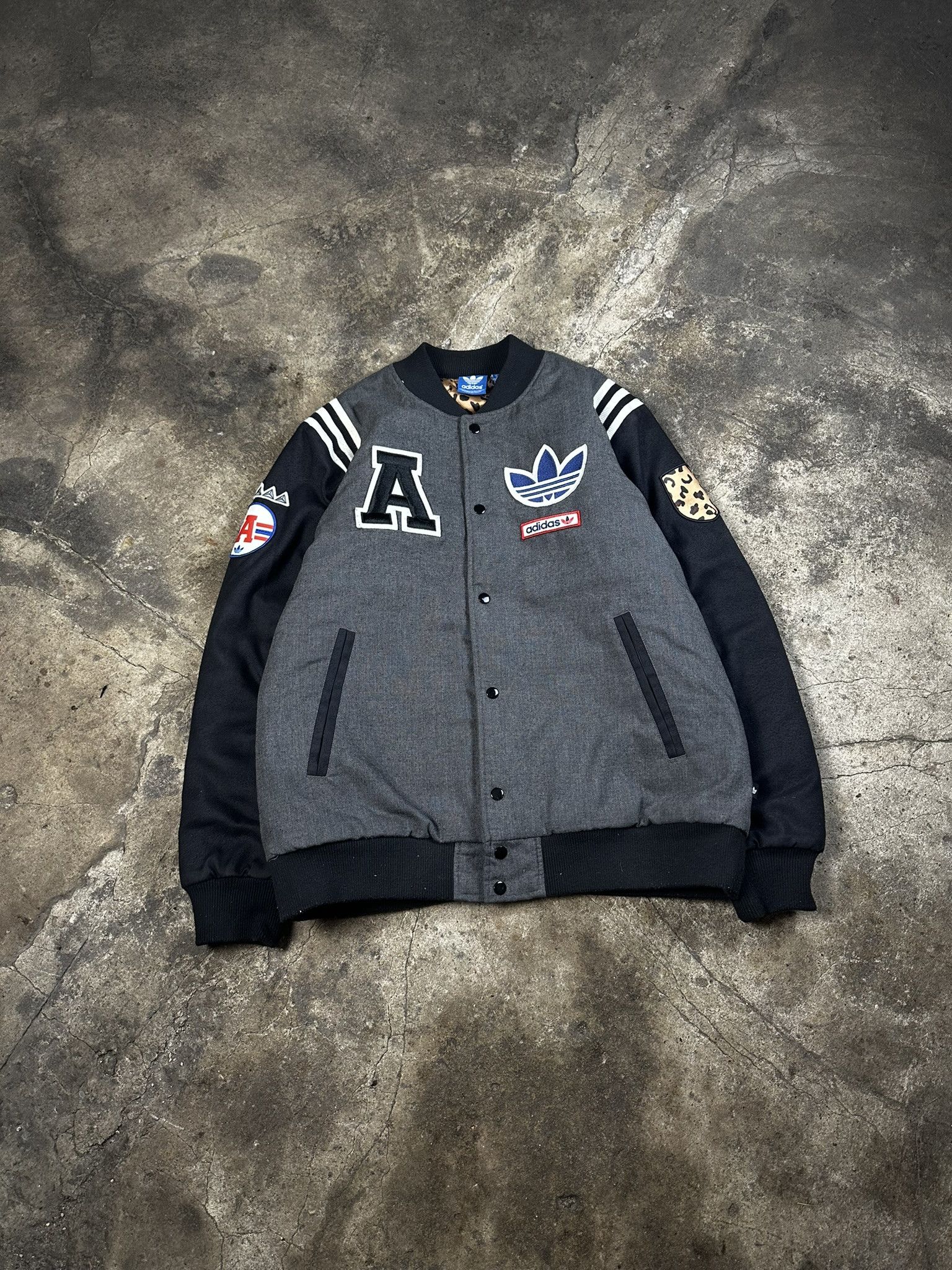 Adidas Adidas College Varsity Bomber Jacket Size US L / EU 52-54 / 3 - 1 Thumbnail