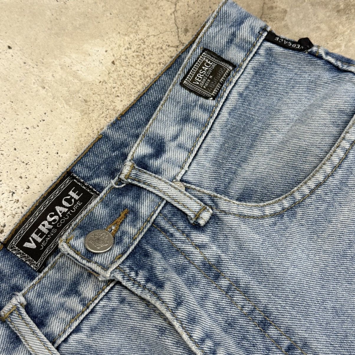 Versace Jeans Couture Vintage Versace Jeans Couture Defect Medium Wash Denim Pants Size US 29 - 11 Thumbnail