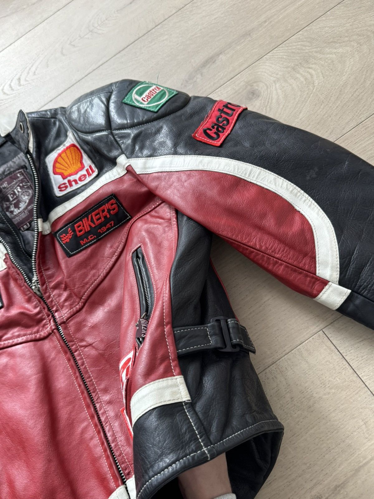 Vintage RACING MOTO JACKET LEATHER vintage Size US M / EU 48-50 / 2 - 9 Thumbnail