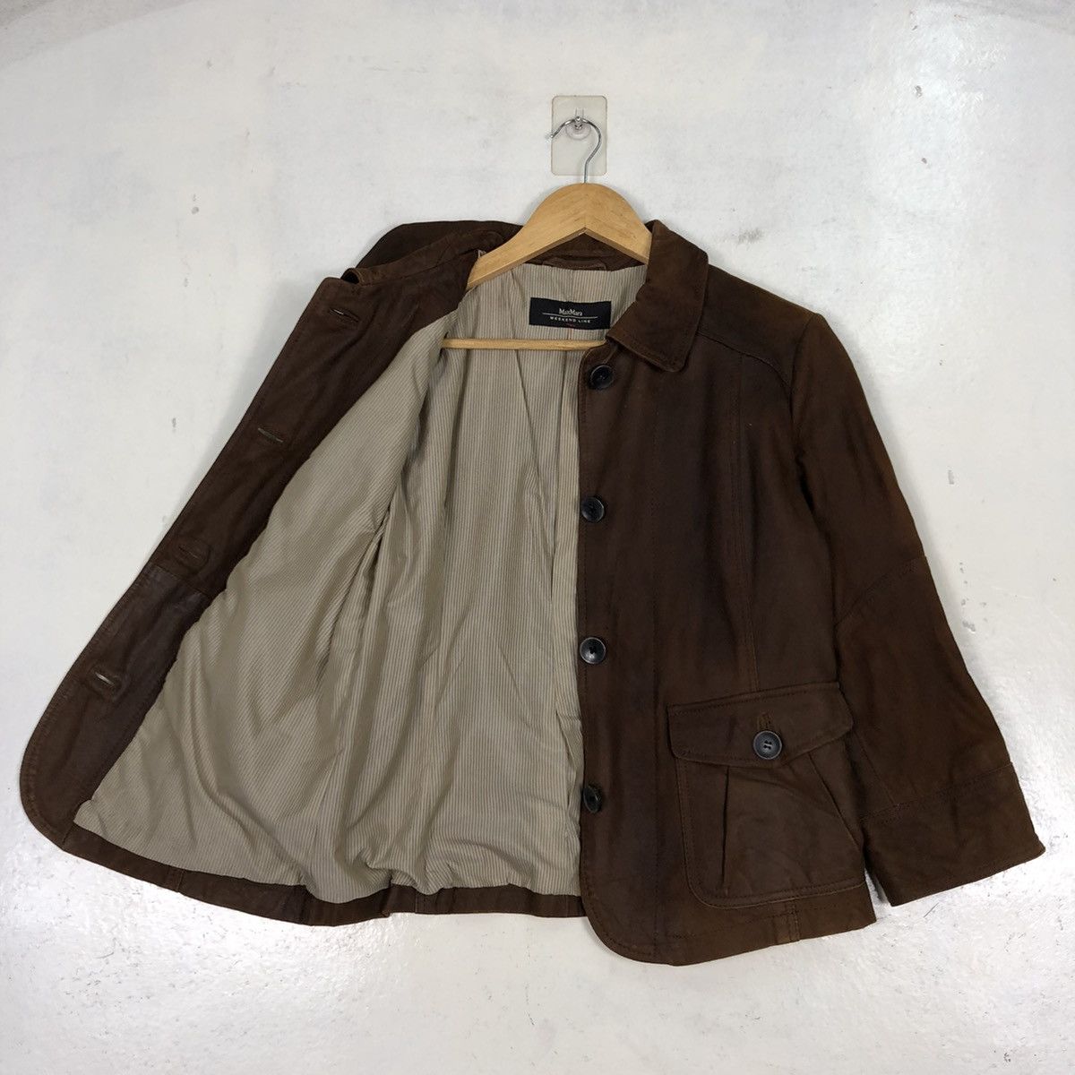 Other Max Mara Weekend Line Suede Leather Coat Size US M / EU 48-50 / 2 - 9 Thumbnail