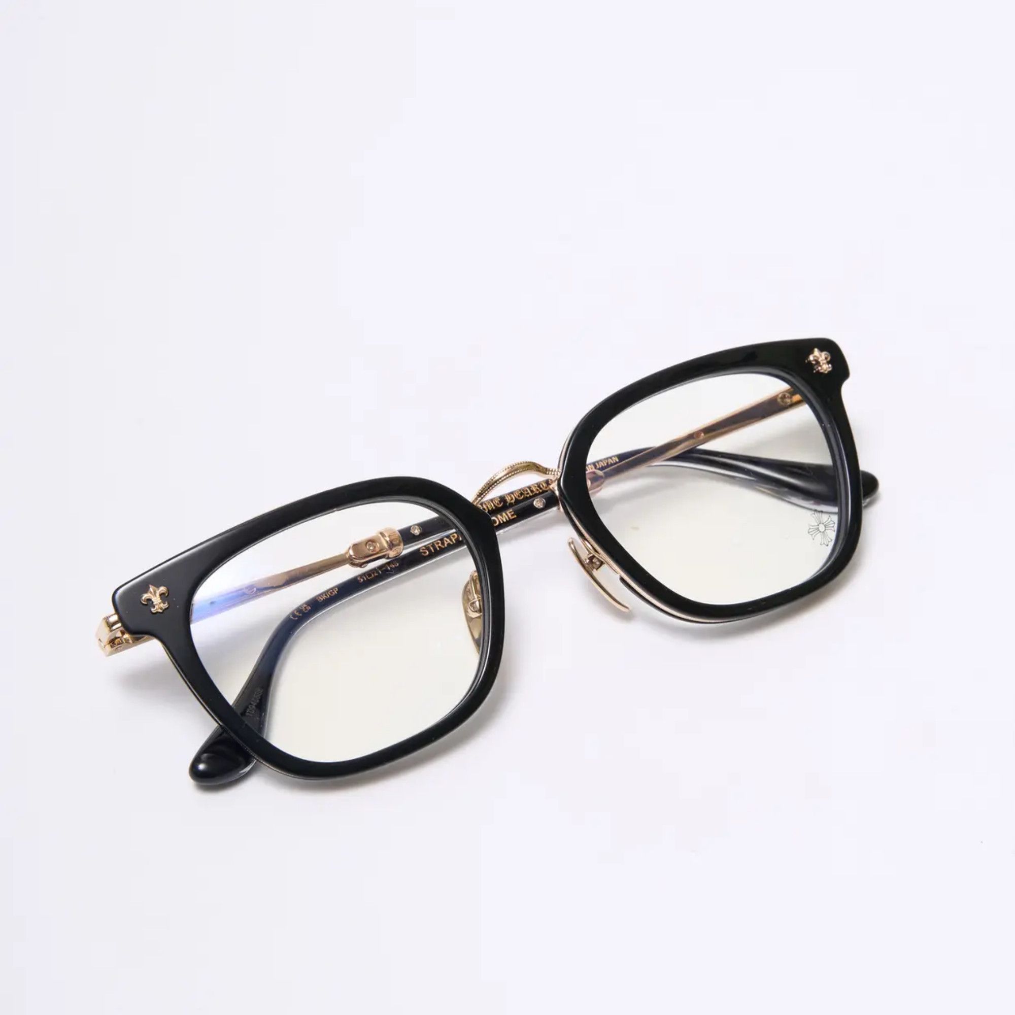 Chrome Hearts CHROME HEARTS STRAPADICTOME BLACK/GOLD PLATED Size ONE SIZE - 2 Thumbnail