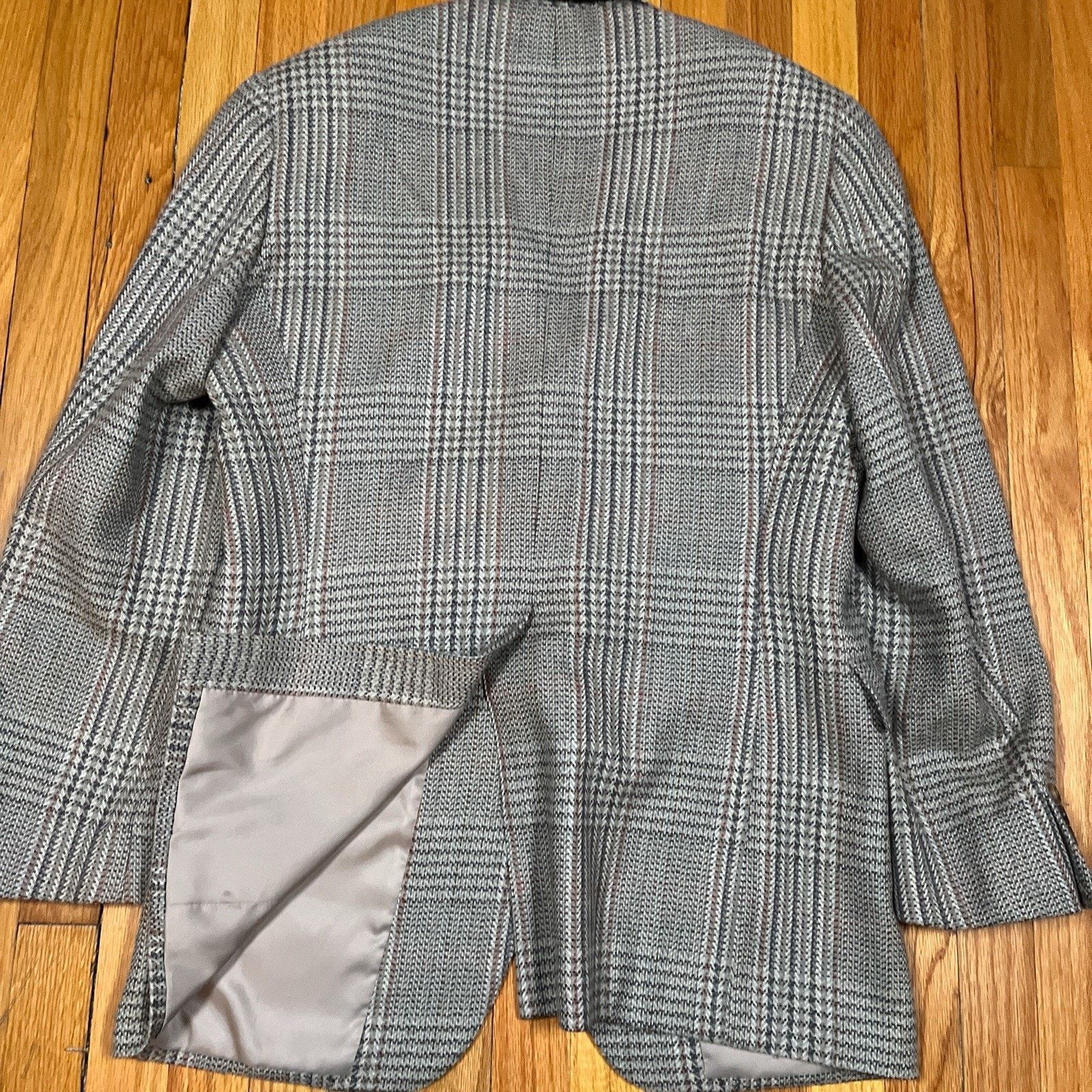 Britches Britches Lambswool Made in Japan Blazer Sport Coat 44L Plaid Size 44L - 3 Thumbnail