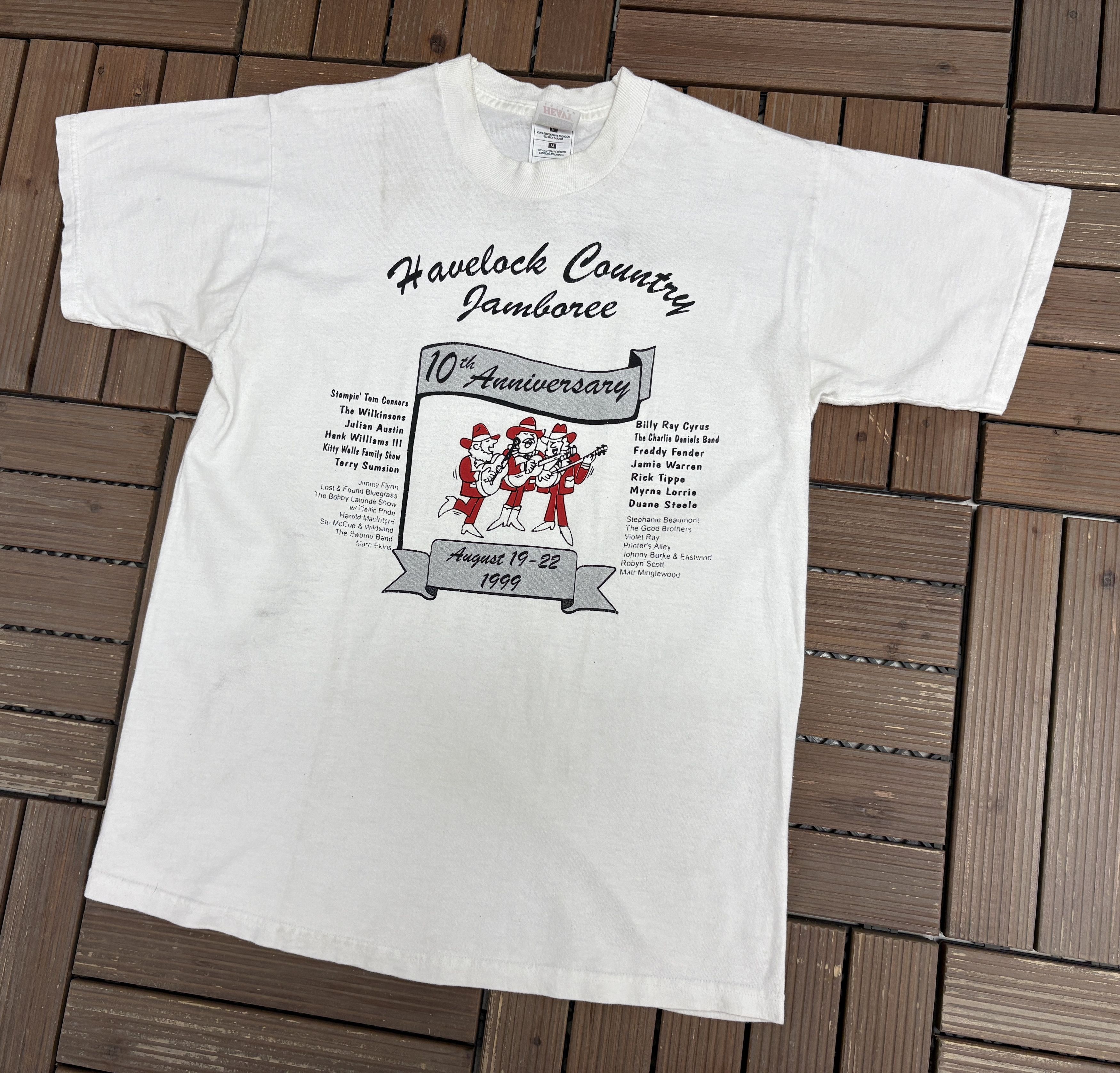 Vintage Havelock Country Jamboree 1999 Vintage White T-Shirt Tee Size US M / EU 48-50 / 2 - 3 Thumbnail