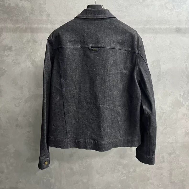 Louis Vuitton Louis Vuitton Black printed lapel long sleeve single breas Size US L / EU 52-54 / 3 - 5 Thumbnail