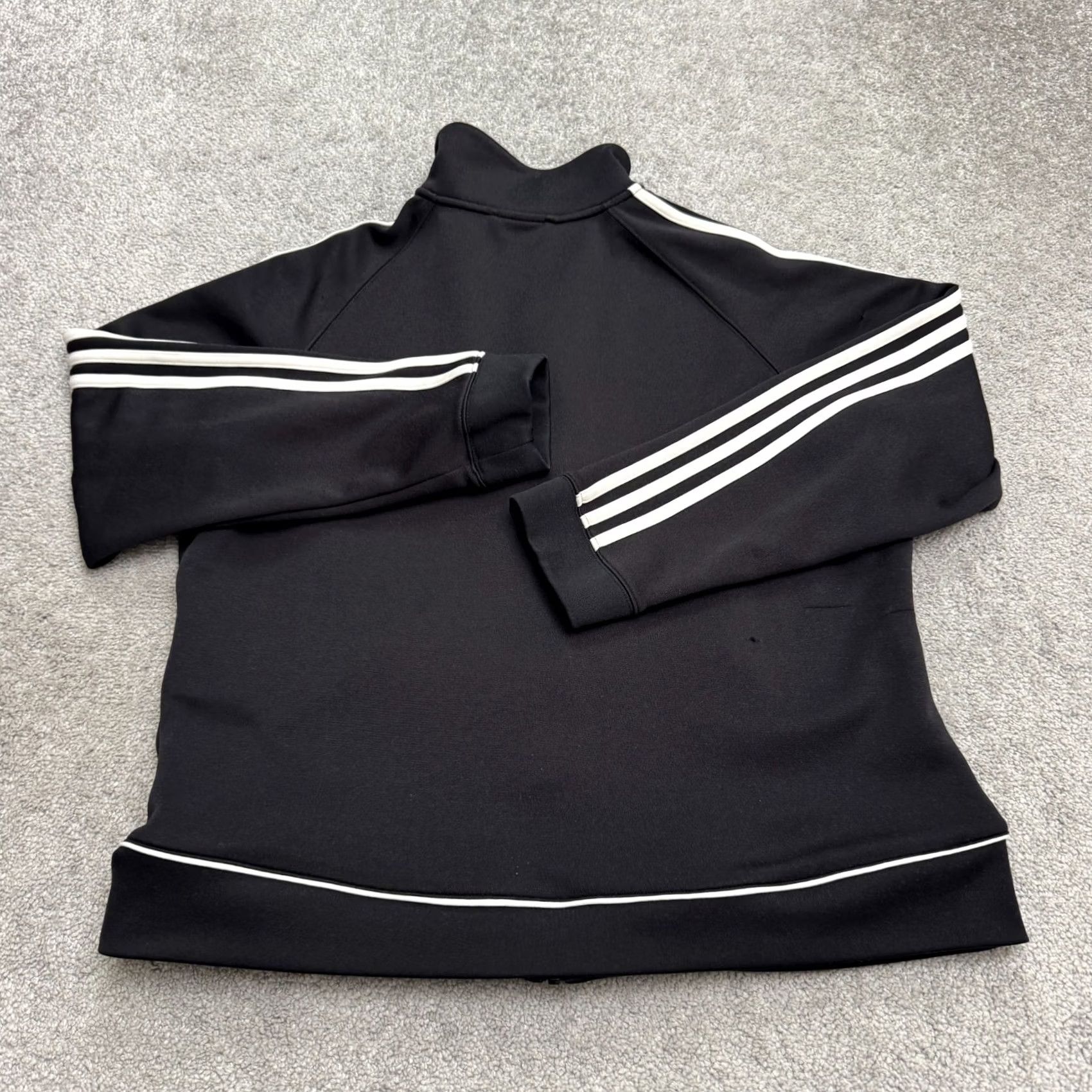 Adidas VINTAGE adidas Track Jacket Mens XL Black White Full Zip Active Size US XL / EU 56 / 4 - 2 Thumbnail