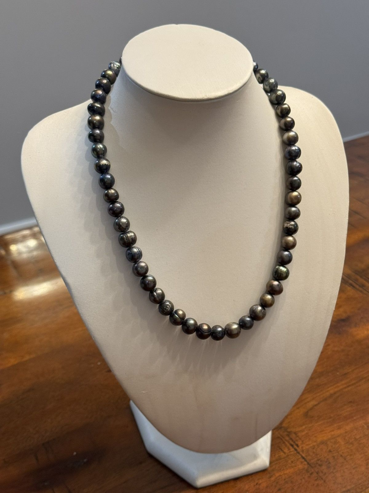 Jewelry Baroque Black Tahitian Natural Pearl Strand Necklace Size 30 - 7 Thumbnail