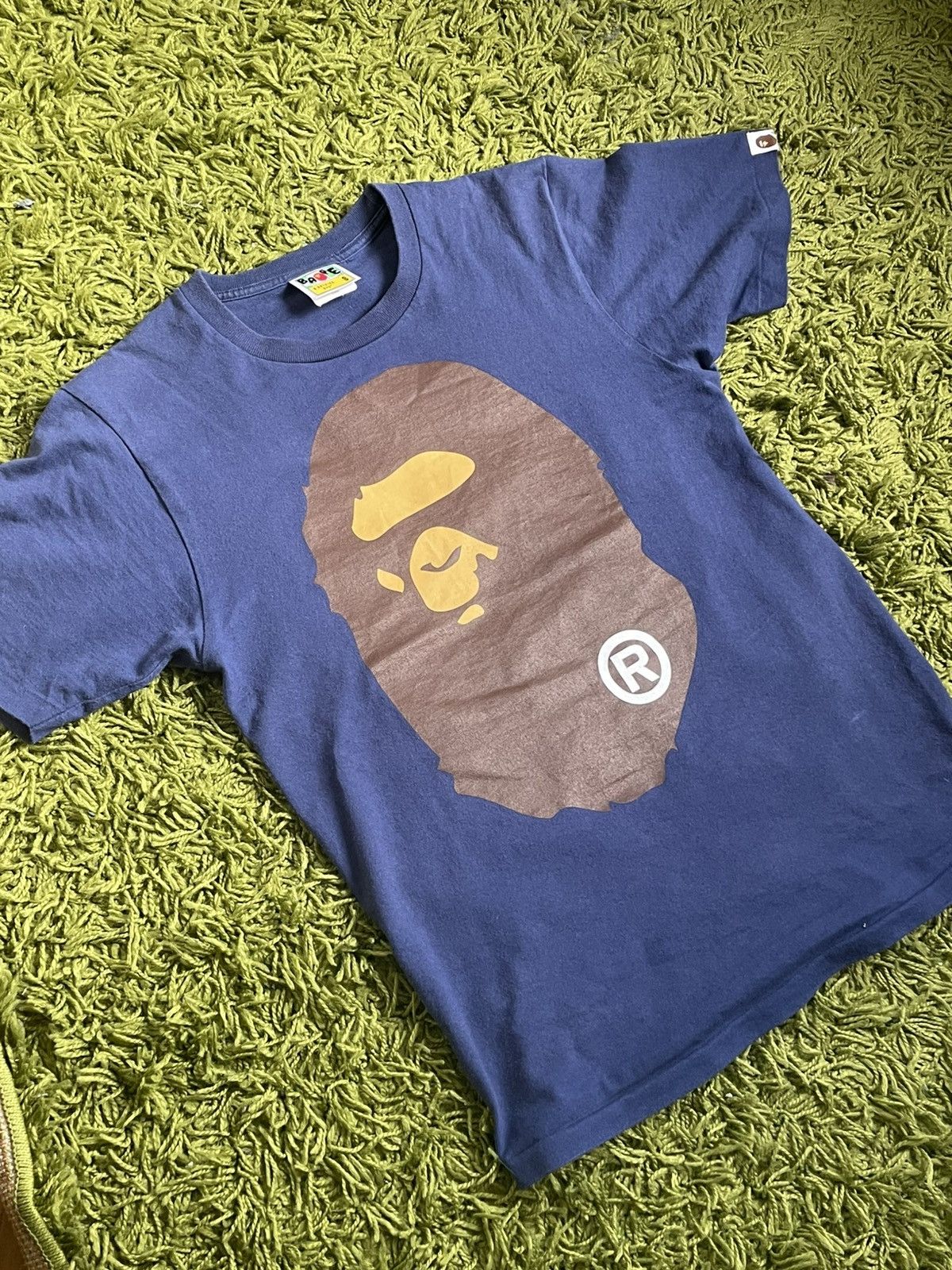 Bape BAPE NAVY BLUE ,BIG LOGO T-SHIRT Size US S / EU 44-46 / 1 - 1 Thumbnail